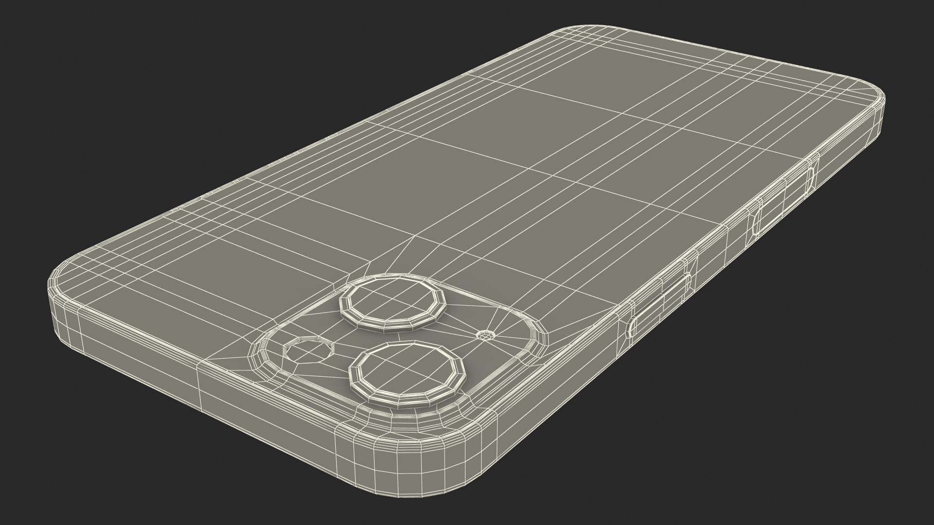 Red Apple iPhone 13 3D model