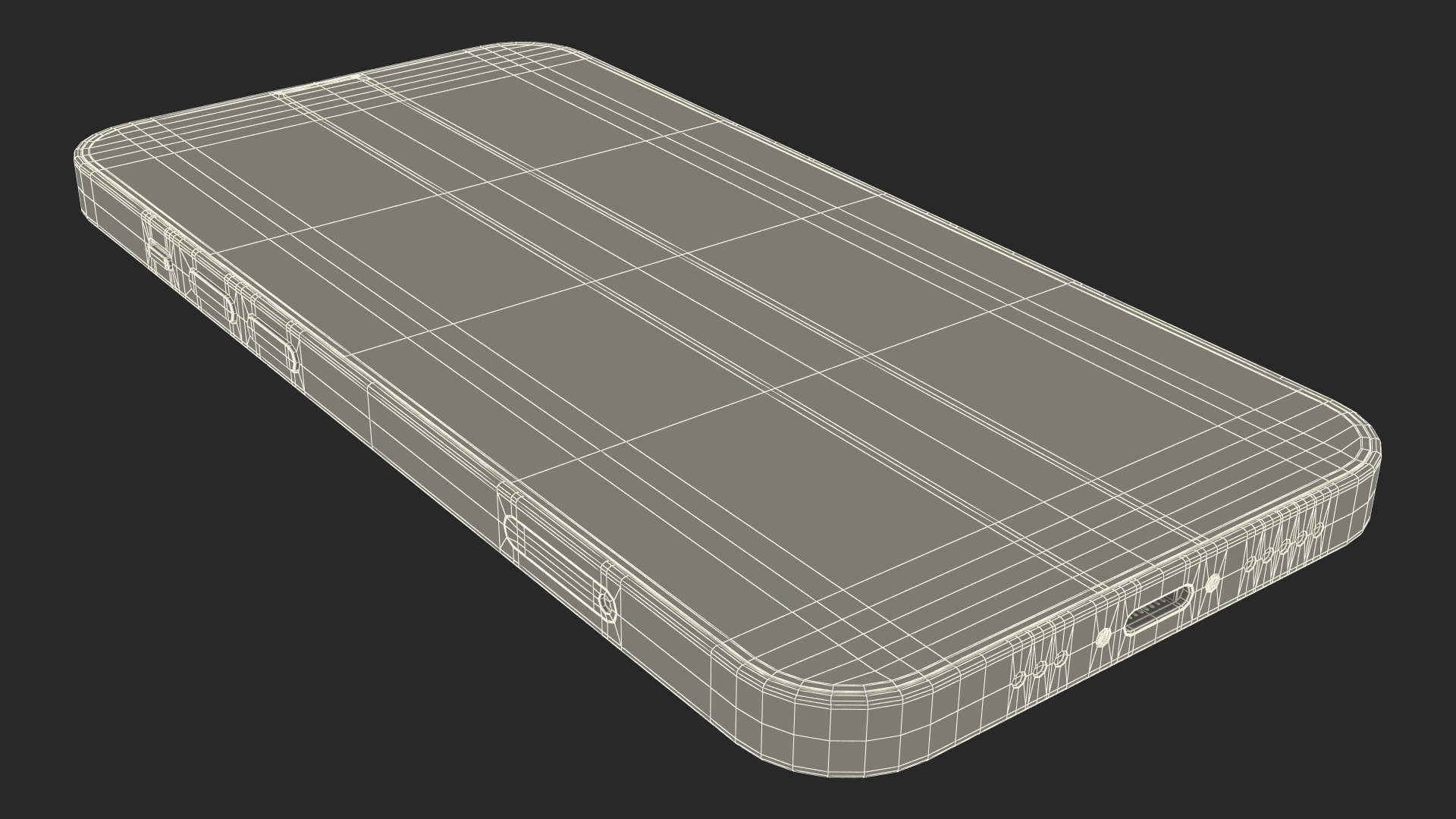 Red Apple iPhone 13 3D model