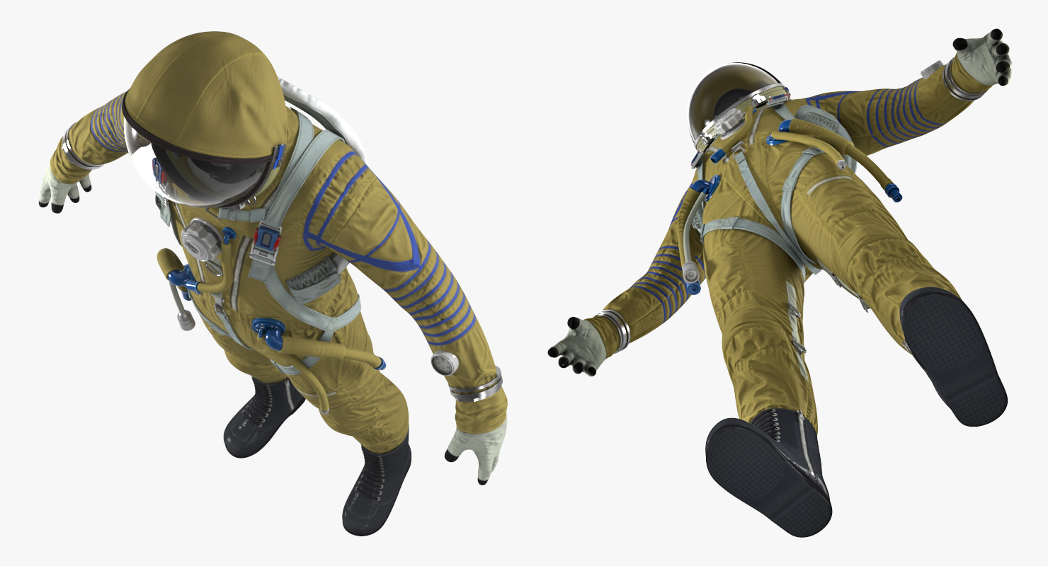 Strizh Space Suit Rigged 3D model