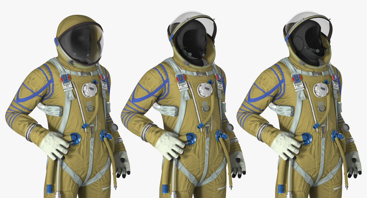 Strizh Space Suit Rigged 3D model