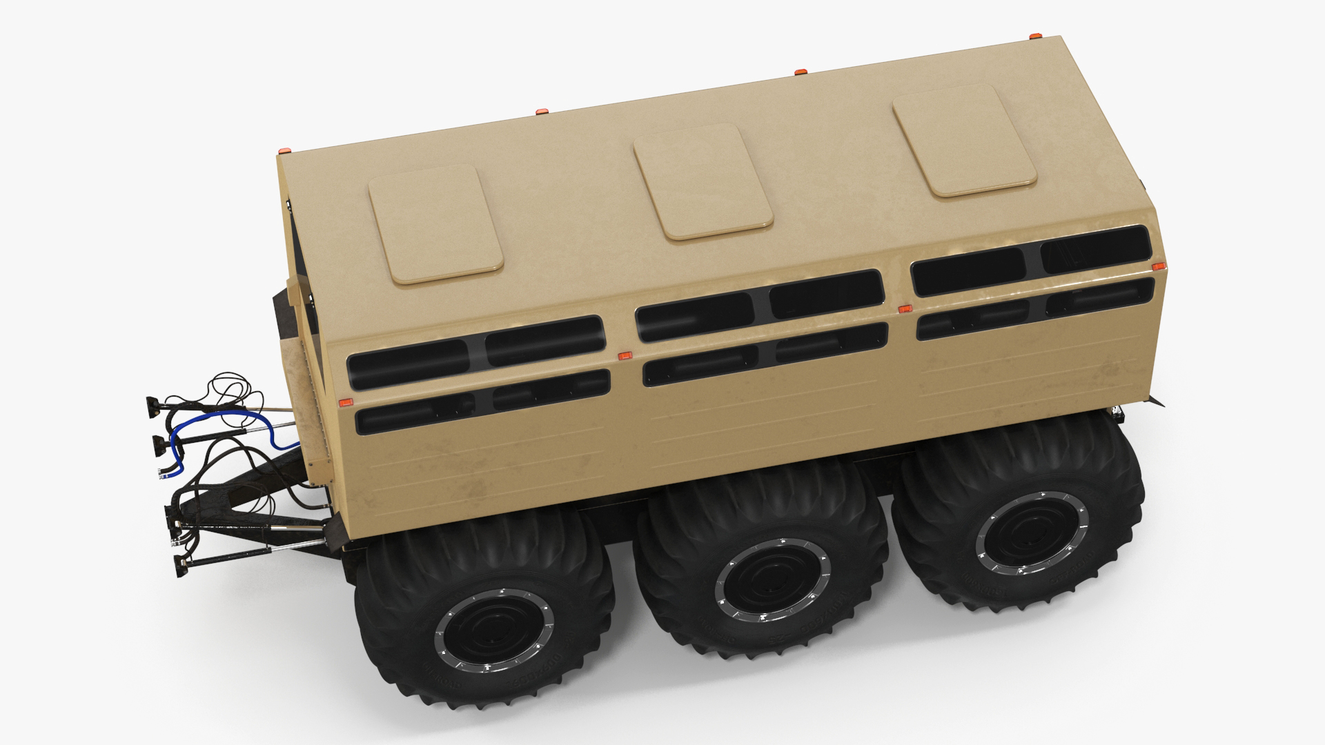 3D model All-Terrain Trailer Beige