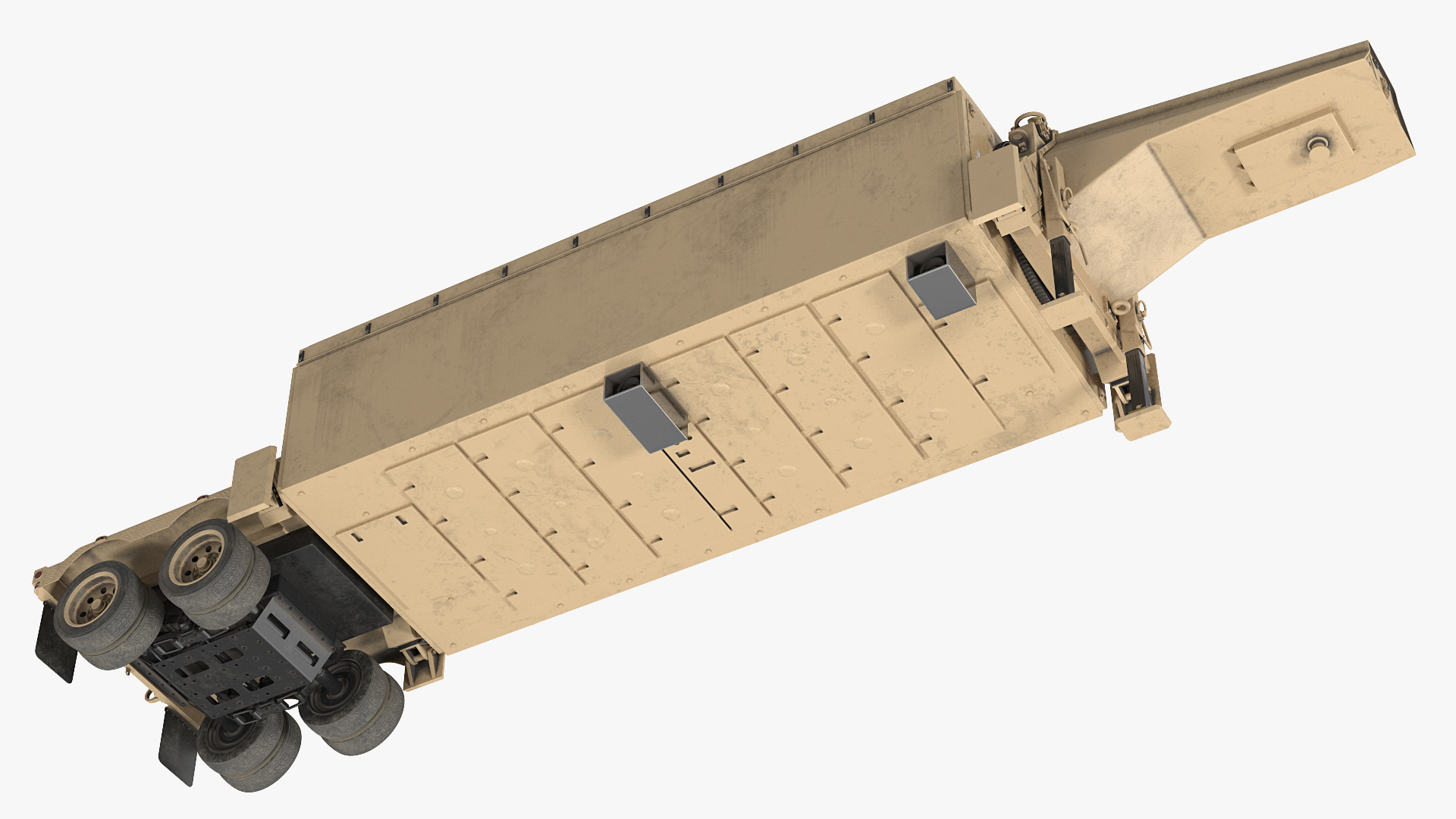 3D model AN TPY2 Radar Sand Rigged