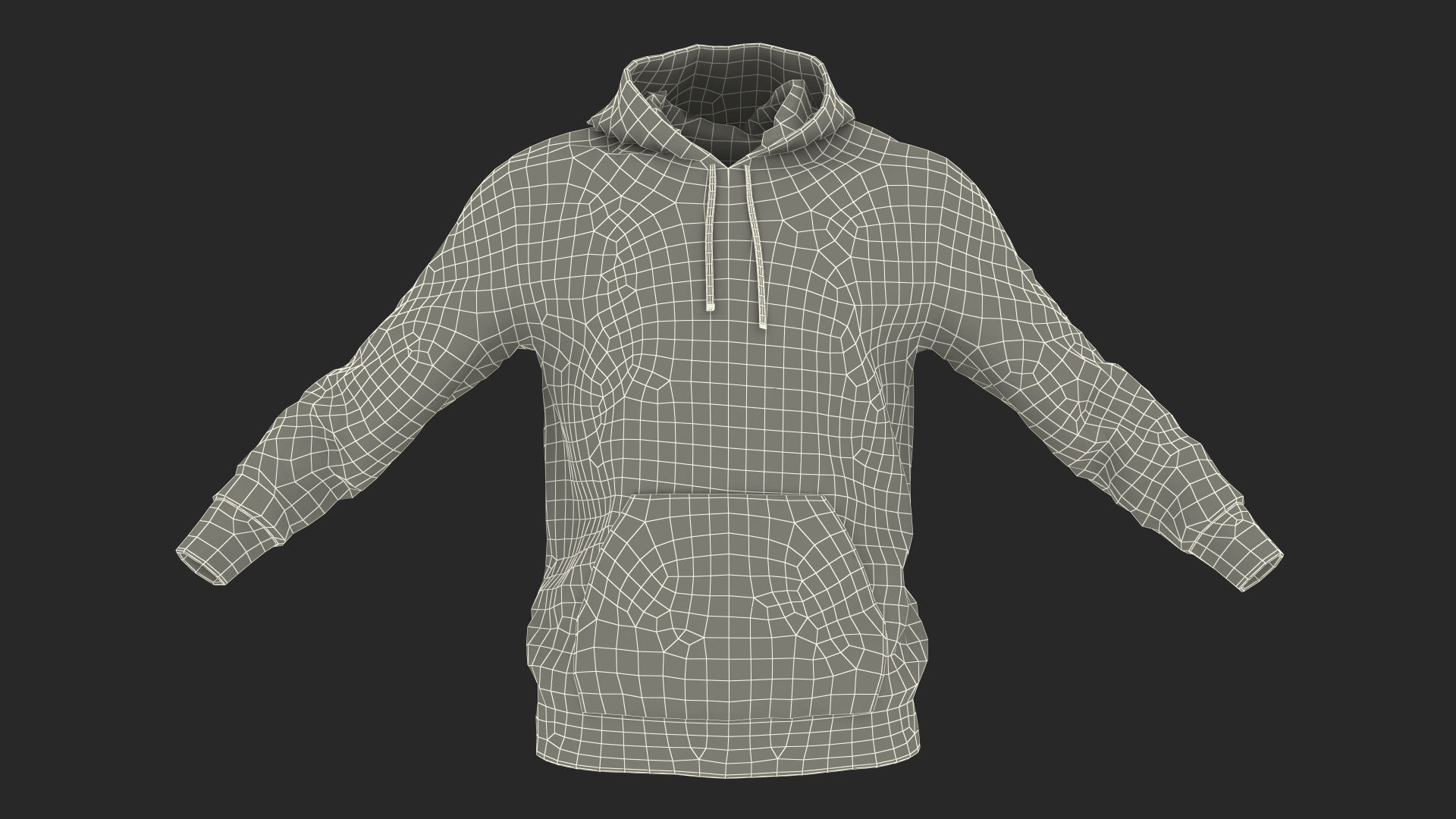 Grey Hoodie Nike Lowered Hood 3D model