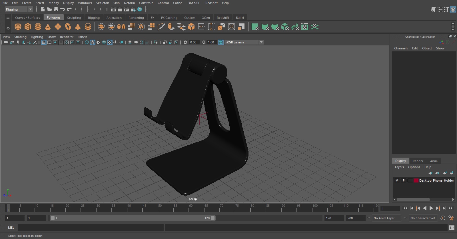 3D model Desktop Phone Holder