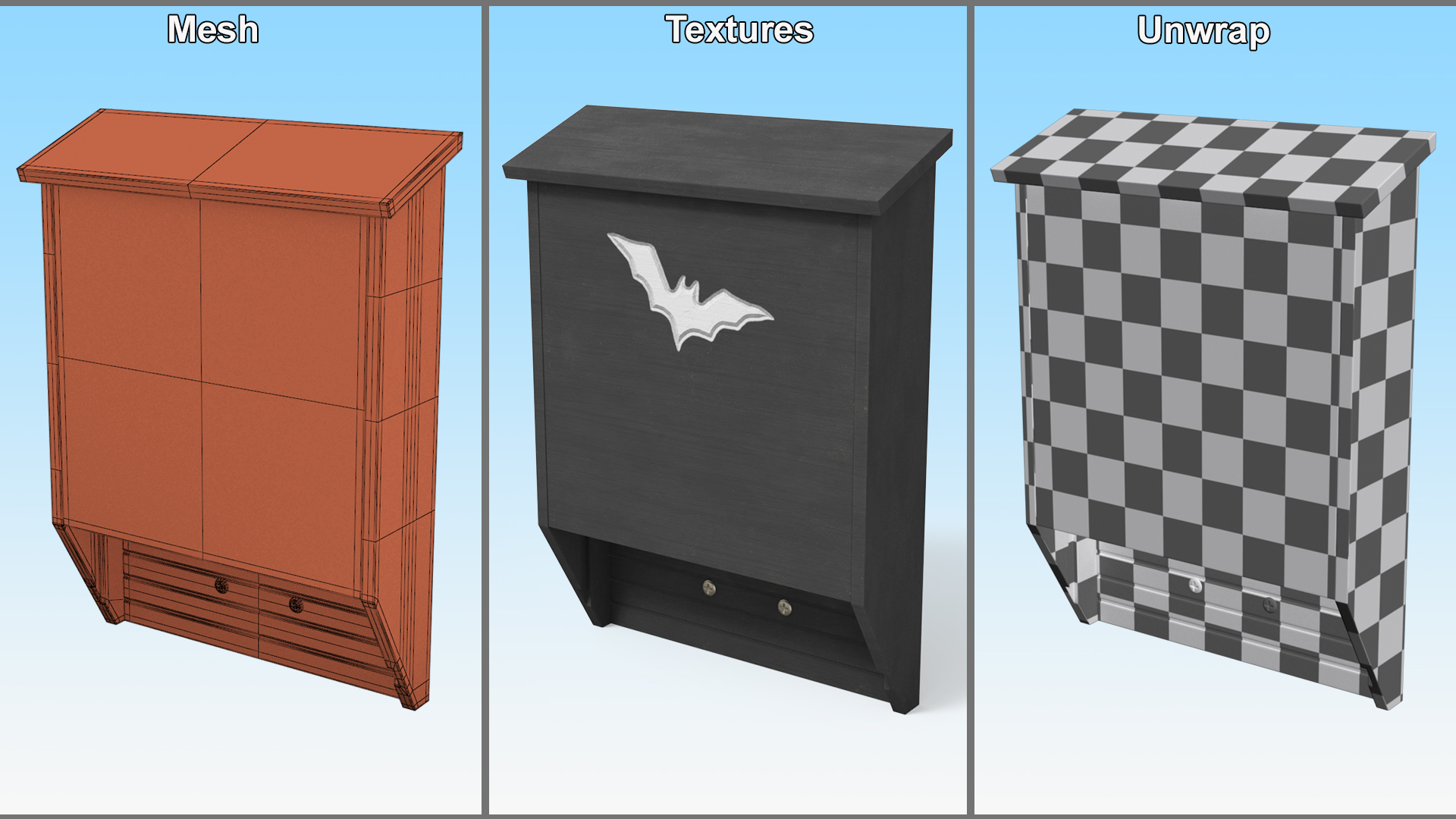 Bat House 3D model