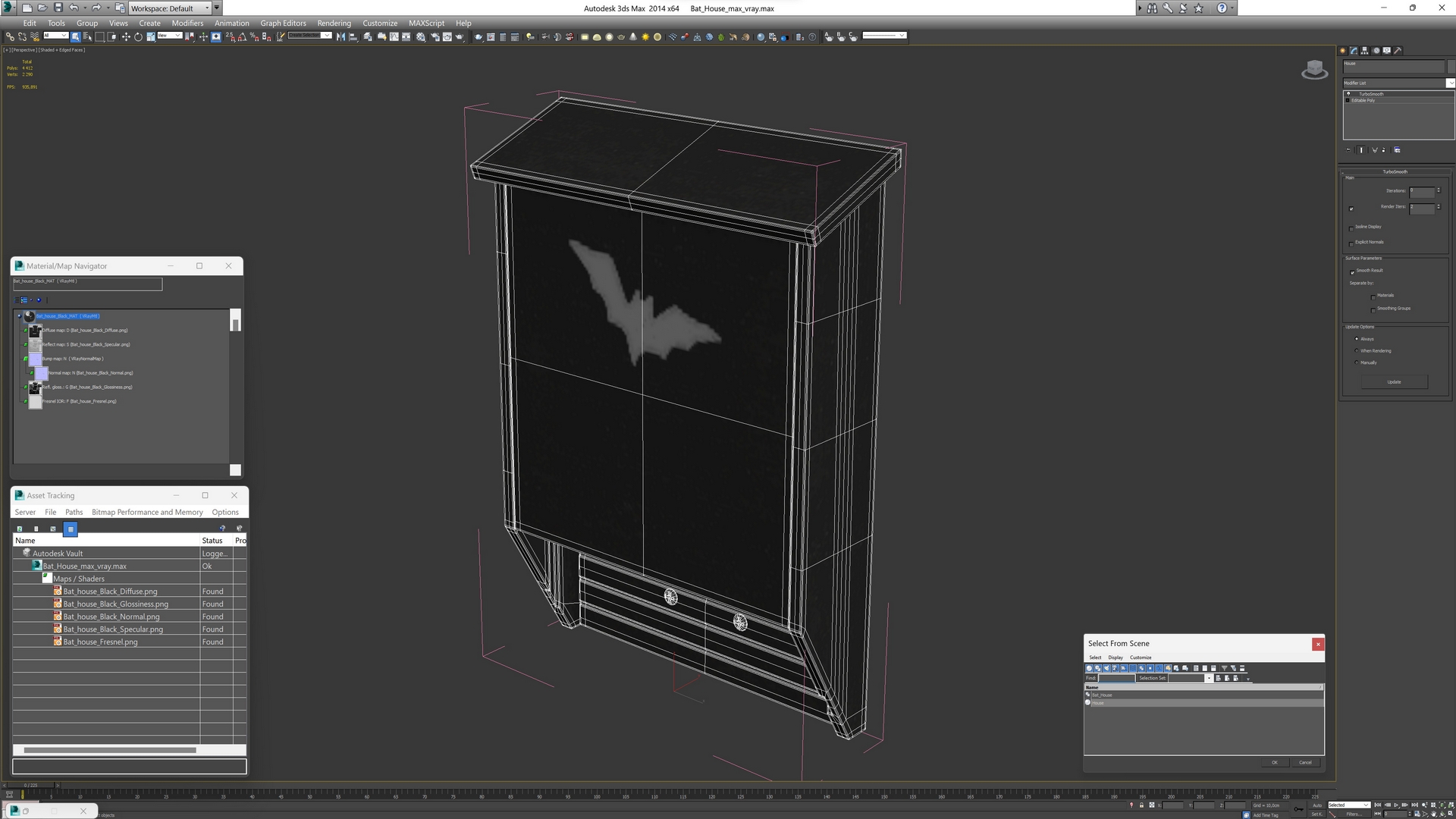 Bat House 3D model