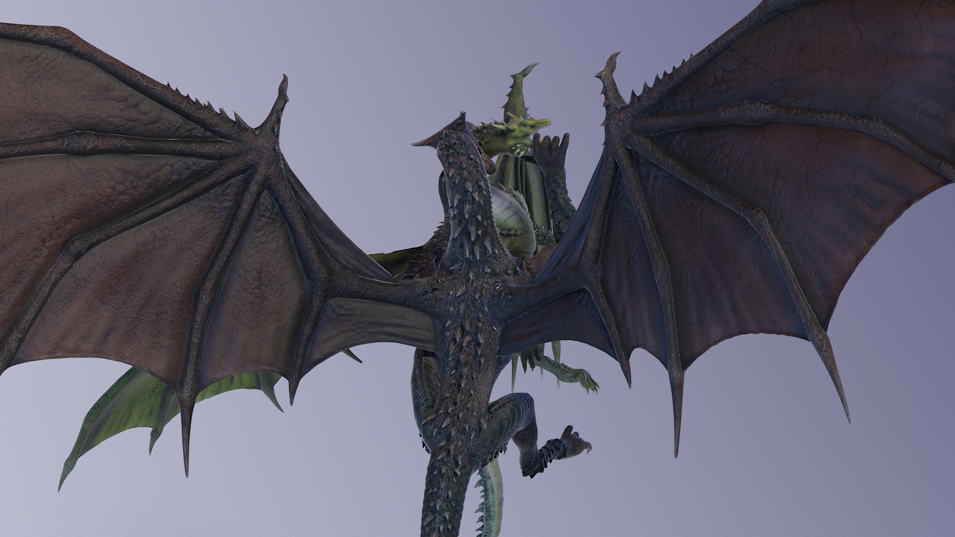 The Battle of Two Mythical Dragons 3D model