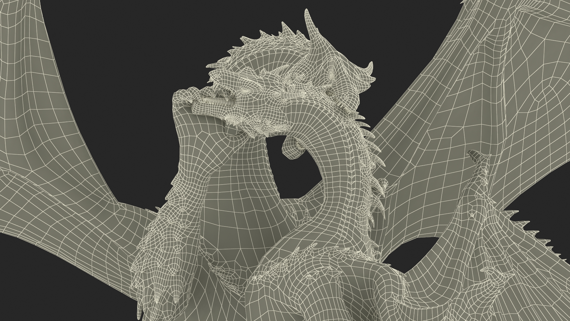 The Battle of Two Mythical Dragons 3D model