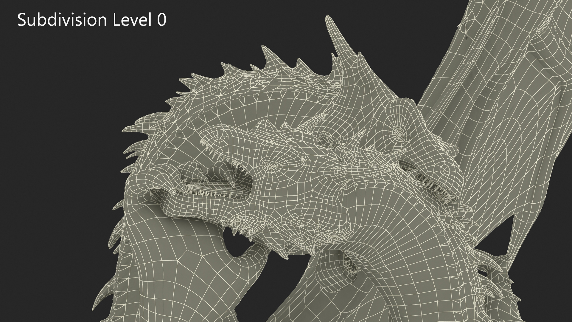 The Battle of Two Mythical Dragons 3D model