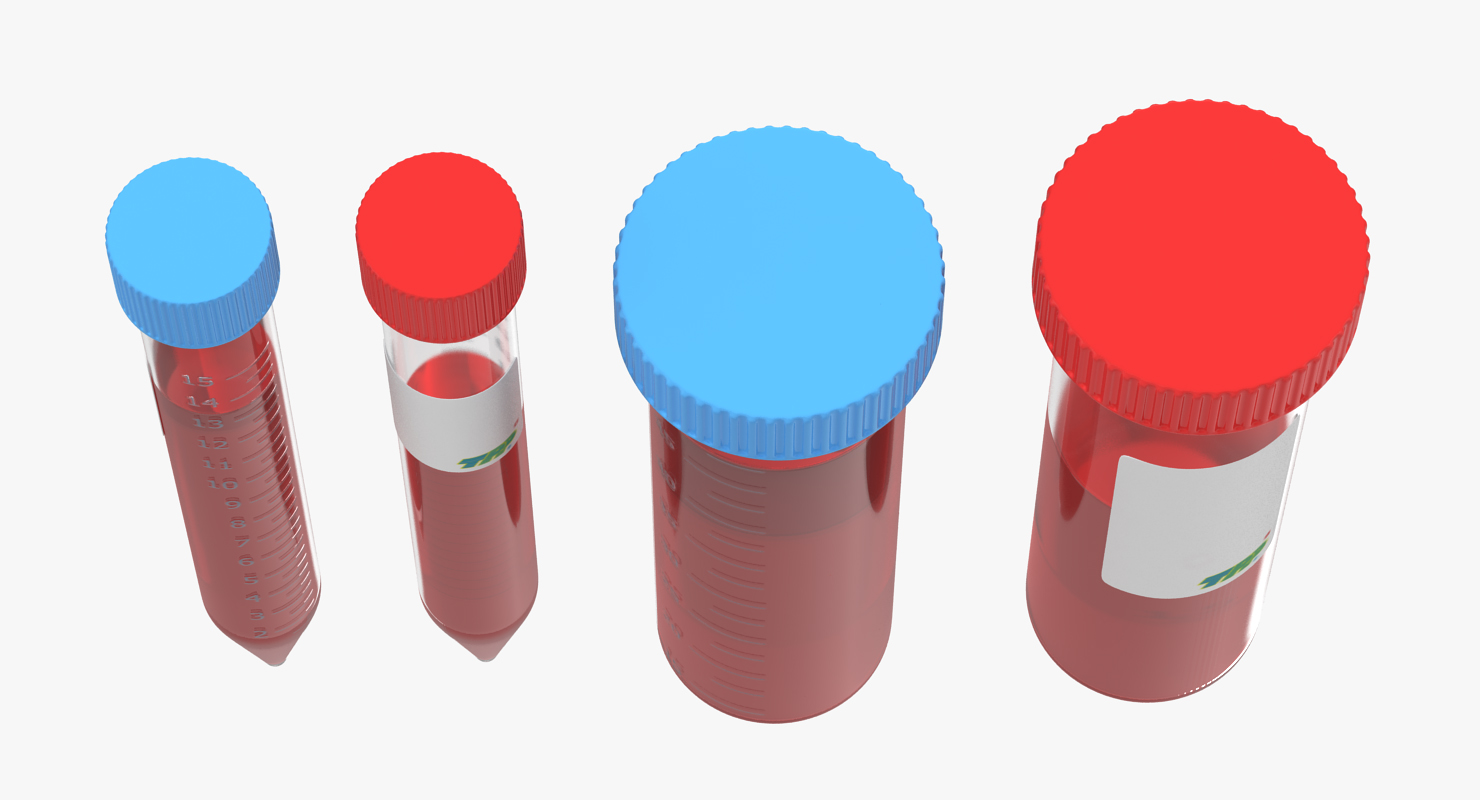 Lab Test Tubes 3D model