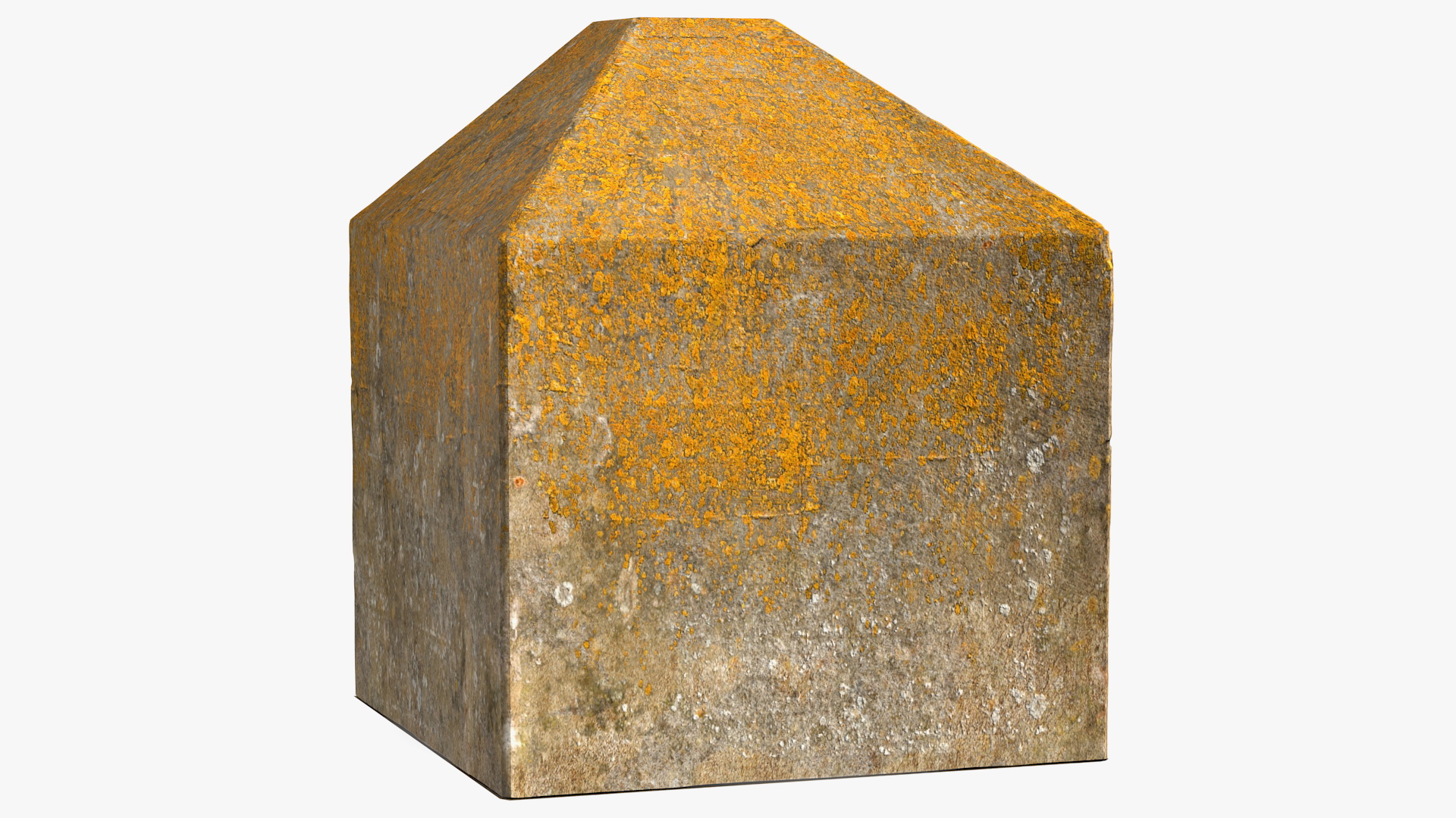 Concrete Tank Trap Old 3D