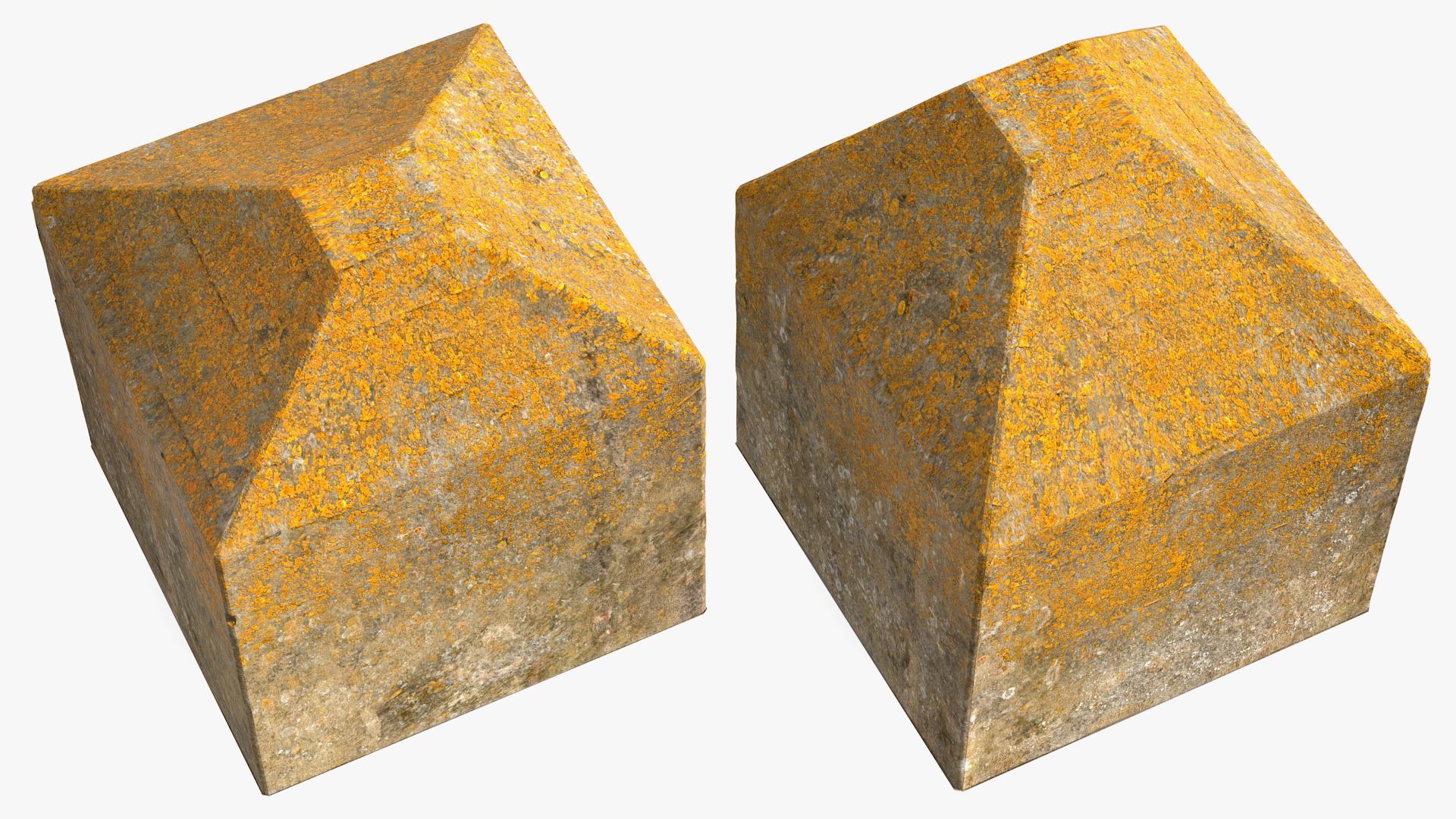 Concrete Tank Trap Old 3D