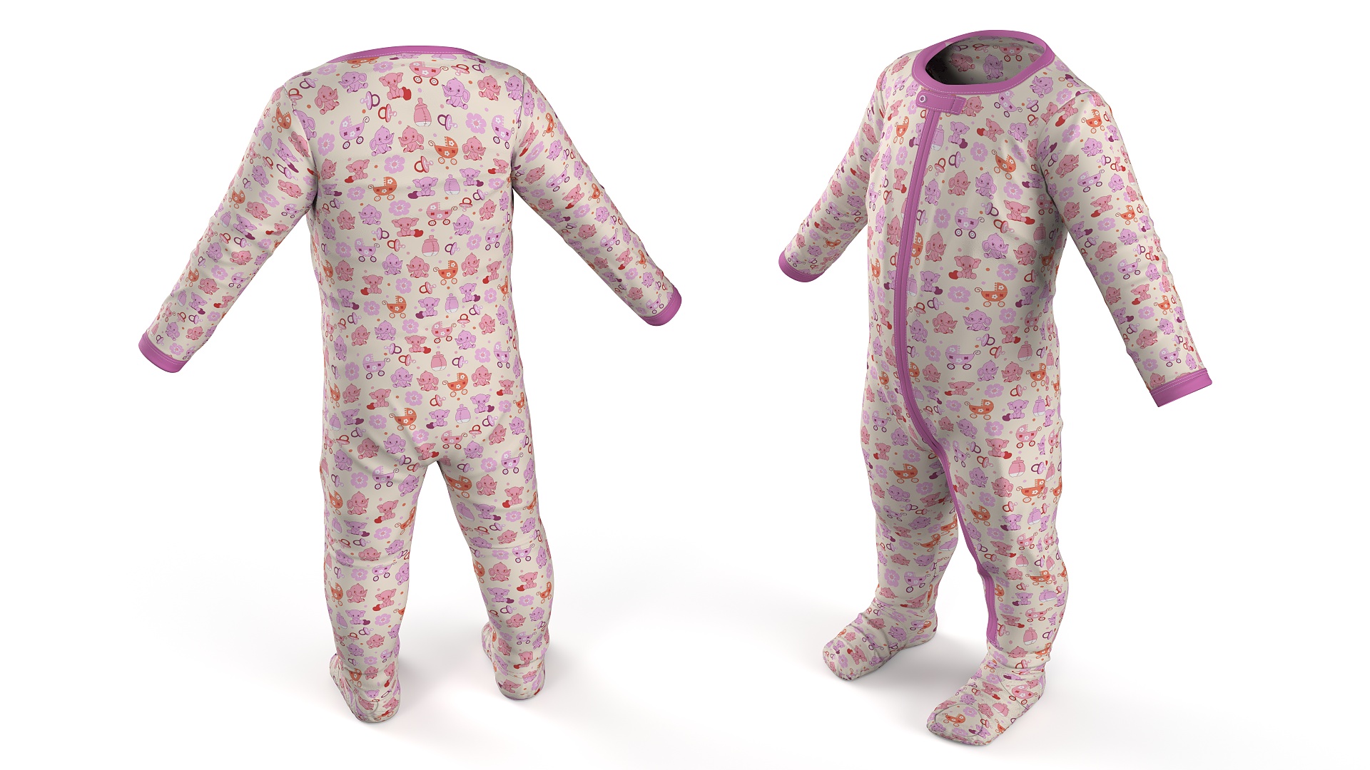 3D model Bodysuit for Toddler