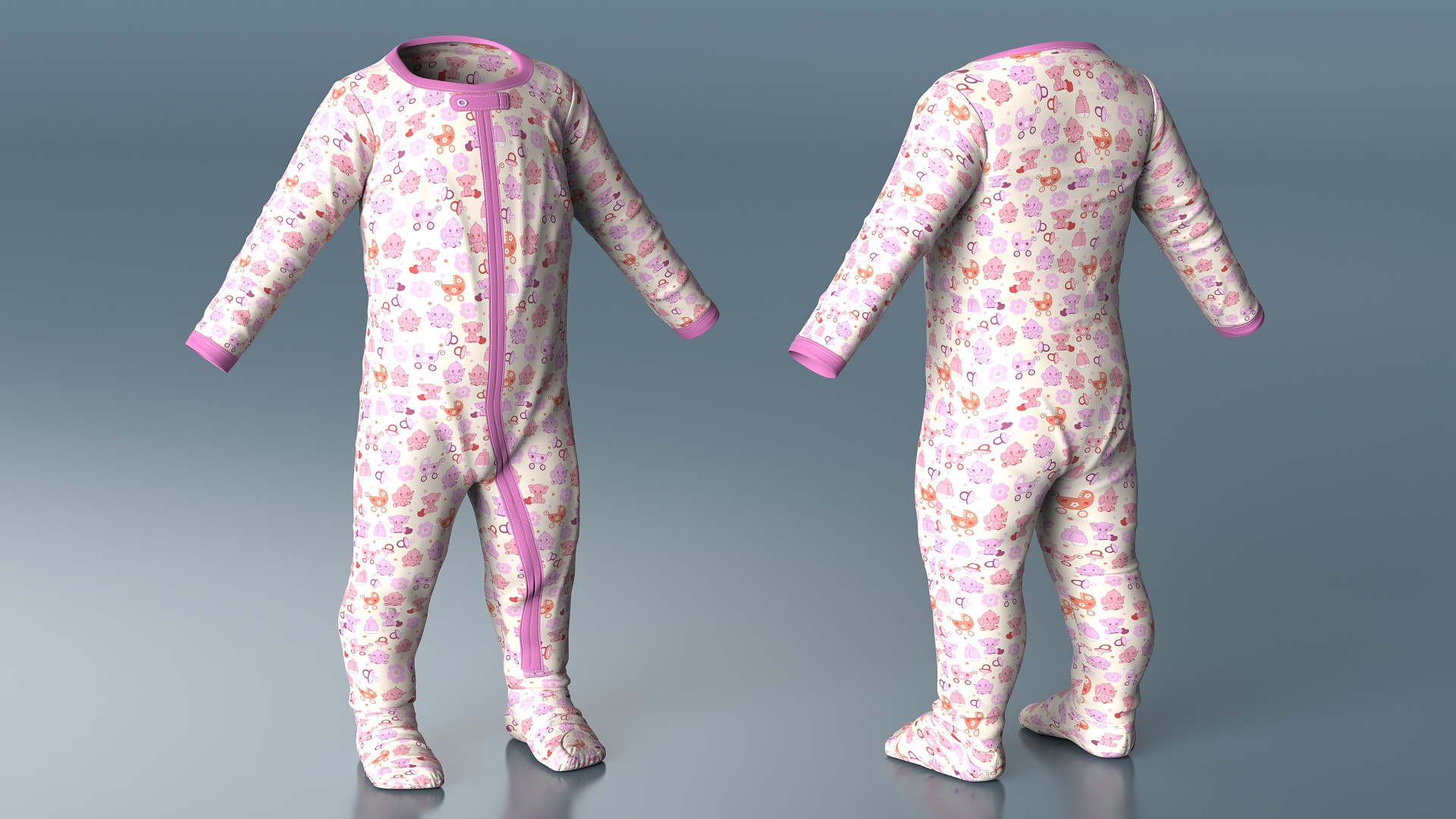 3D model Bodysuit for Toddler