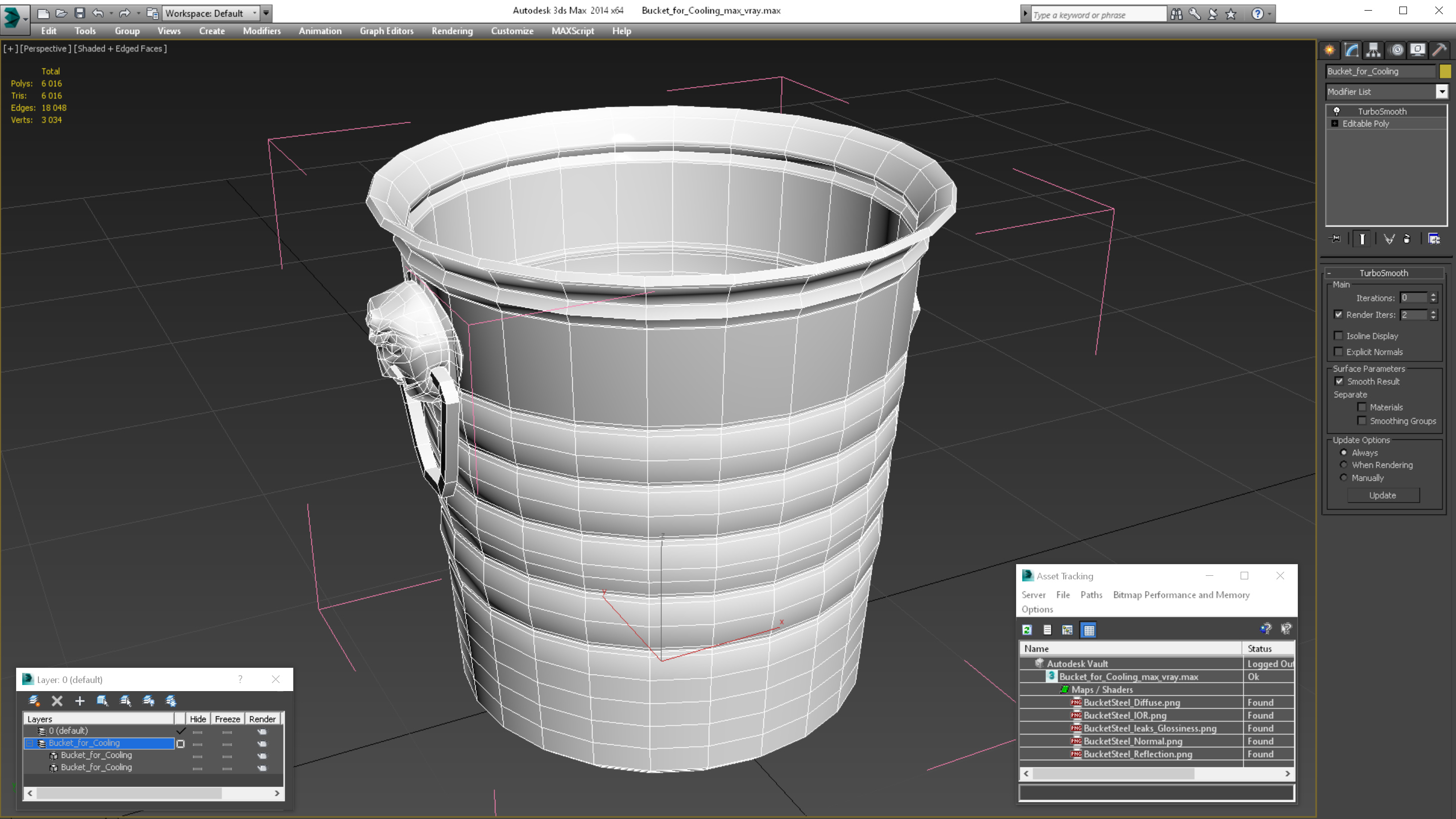 3D Bucket for Cooling model