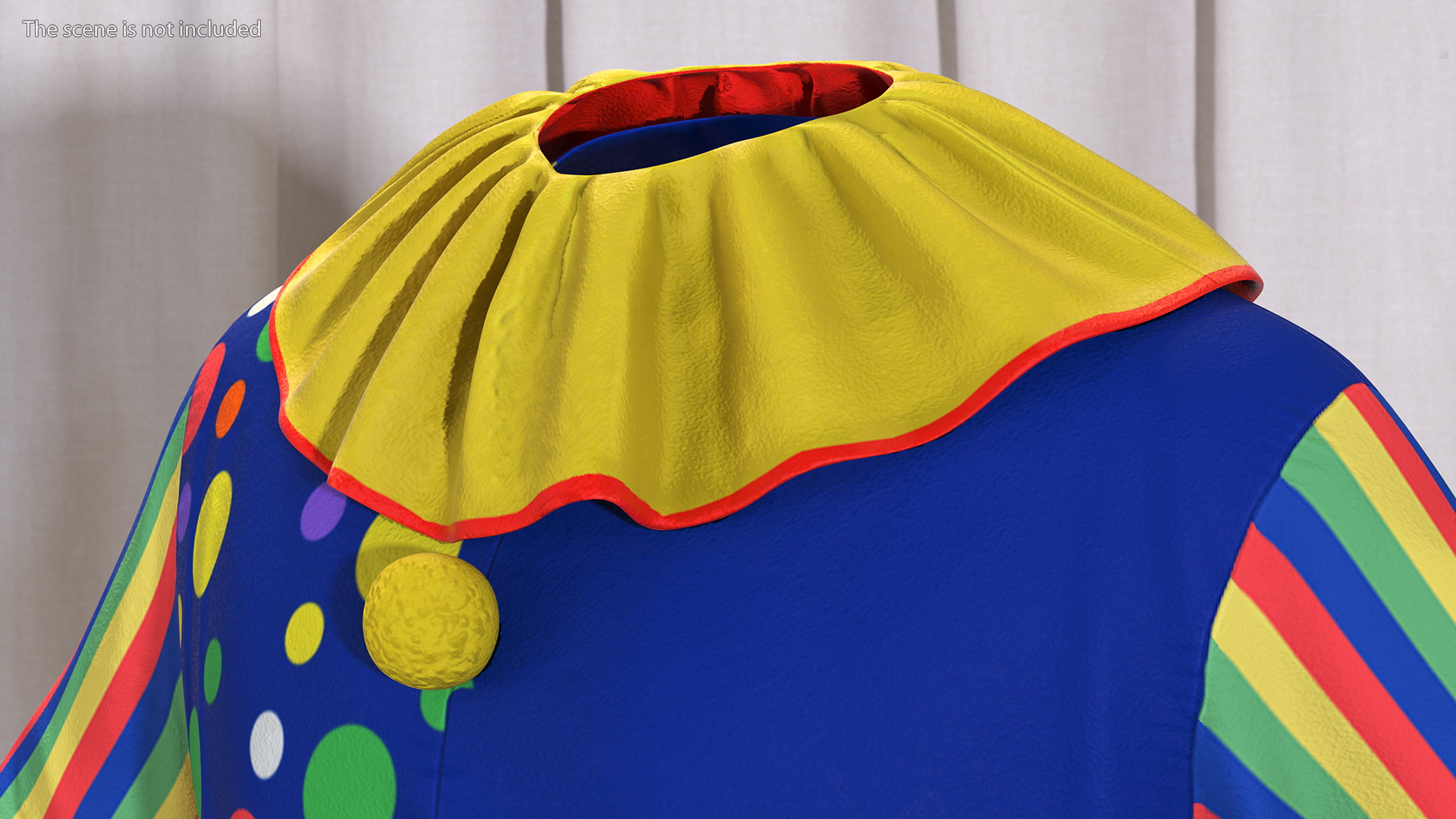 Carnival Clown Costume 3D