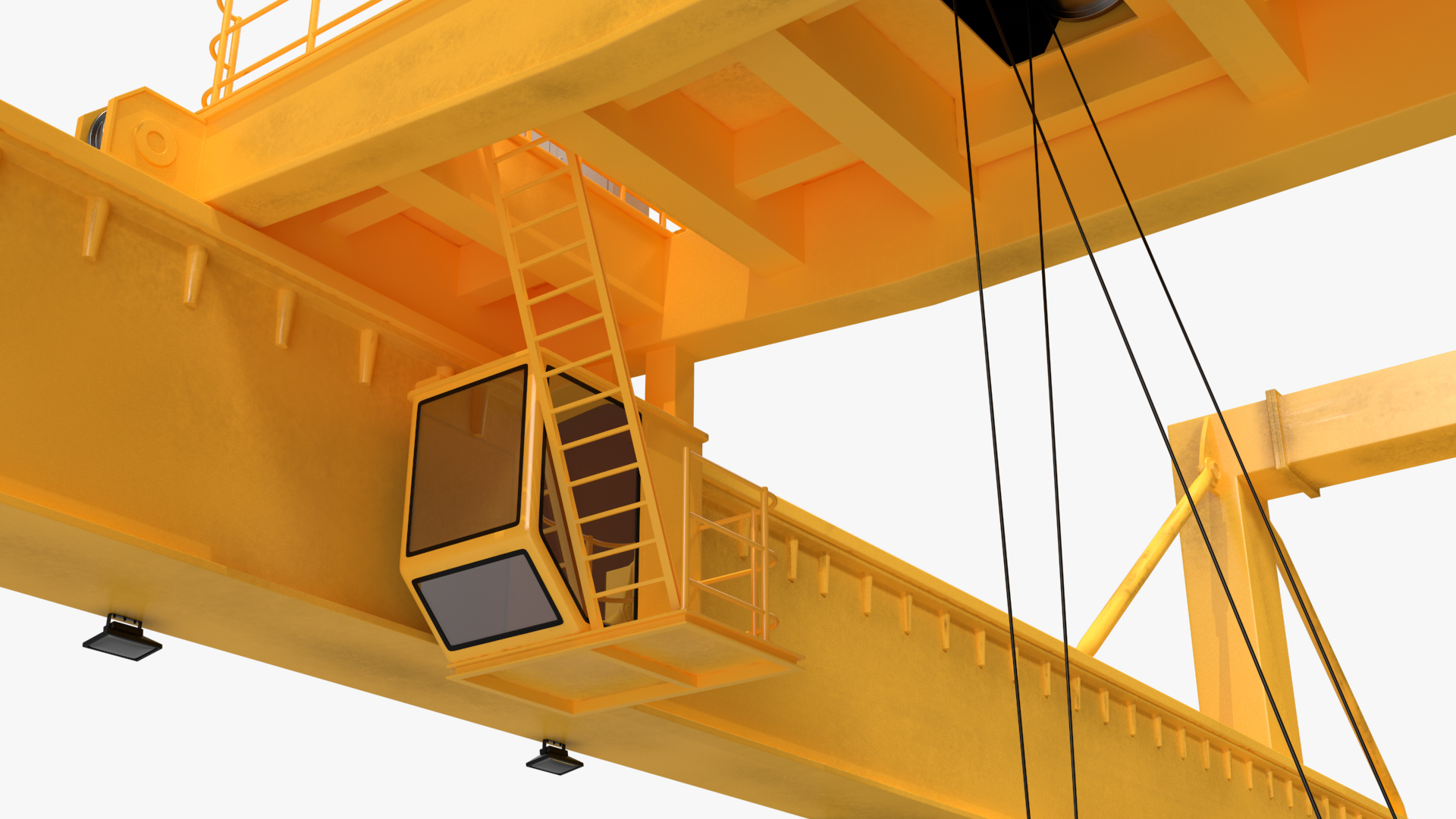 3D Port Container Gantry Crane and Container