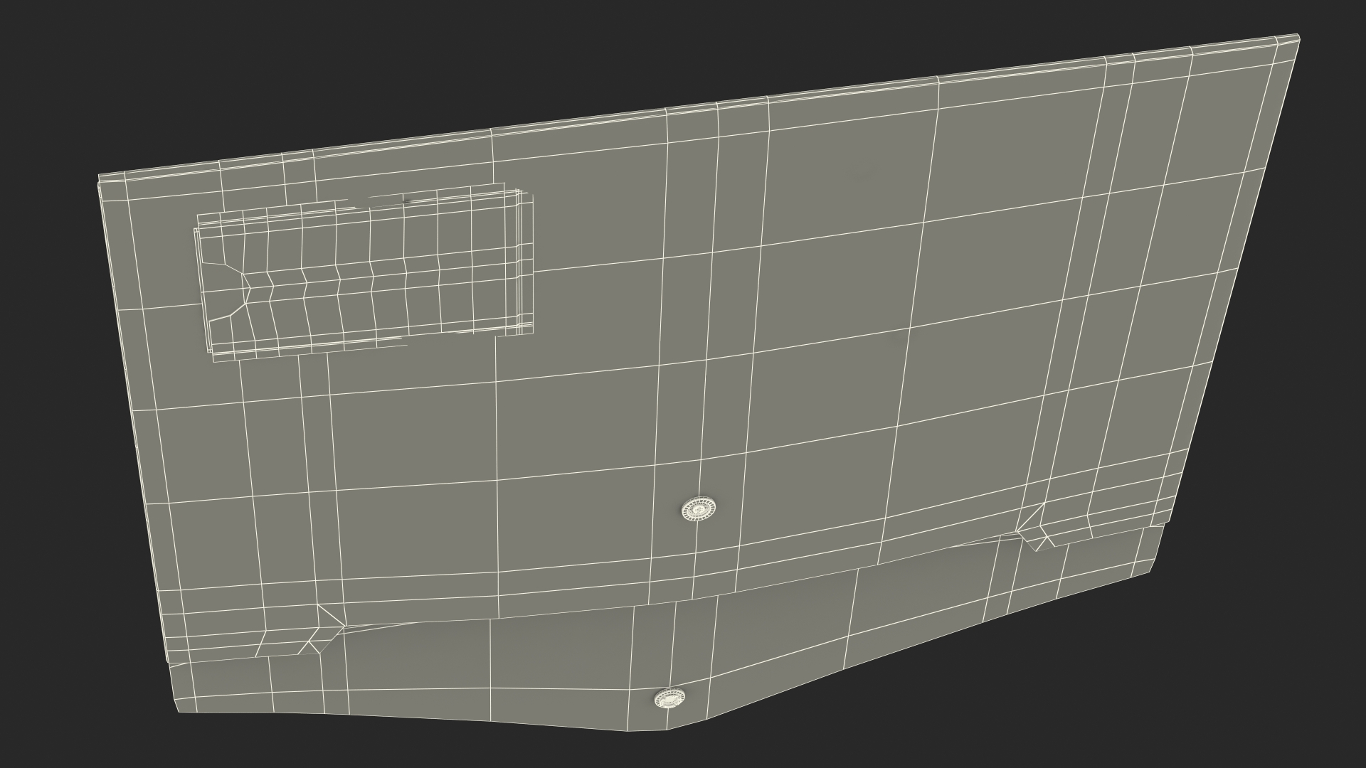 Clear Plastic Document Folder Open 3D model