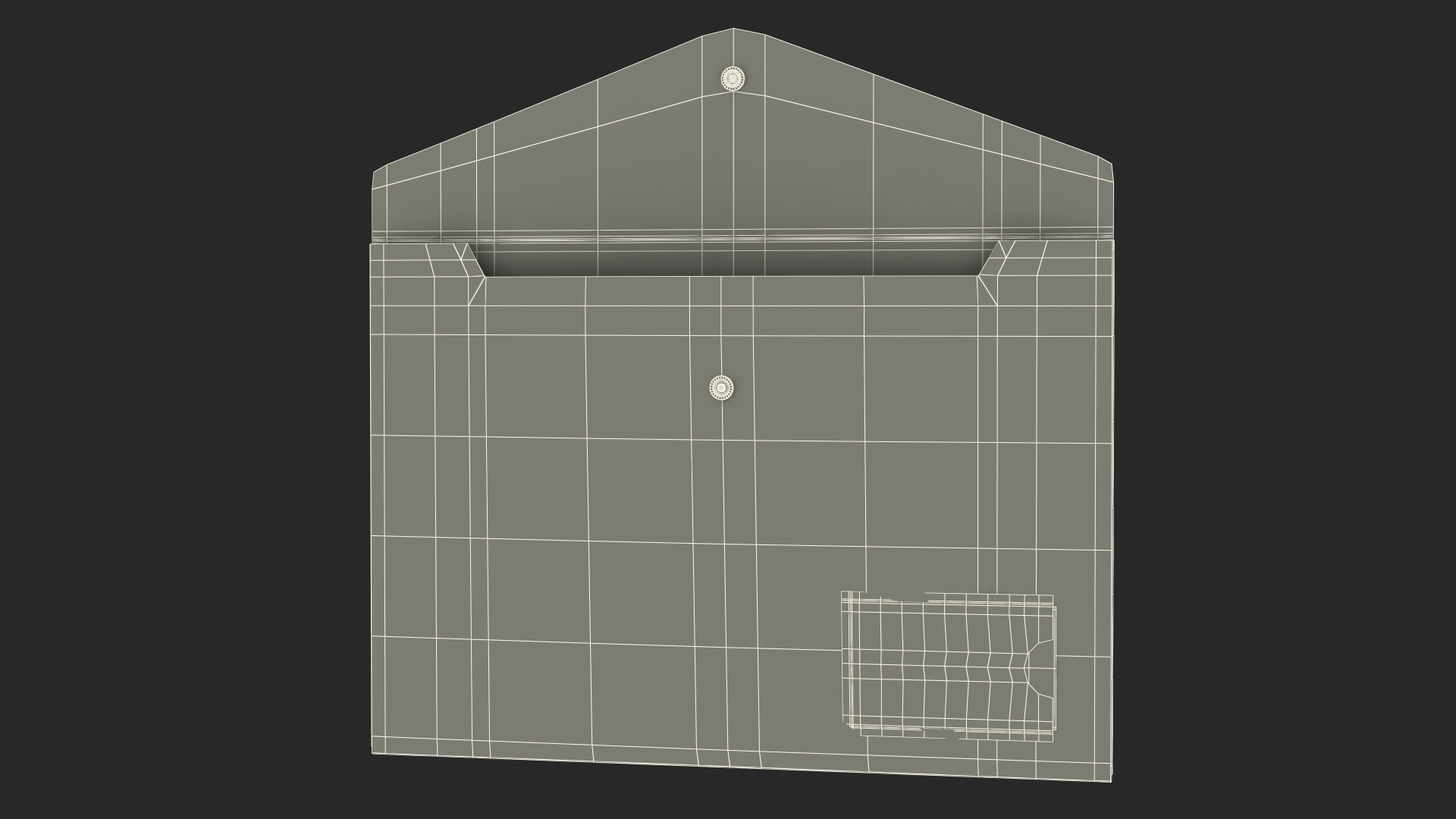 Clear Plastic Document Folder Open 3D model