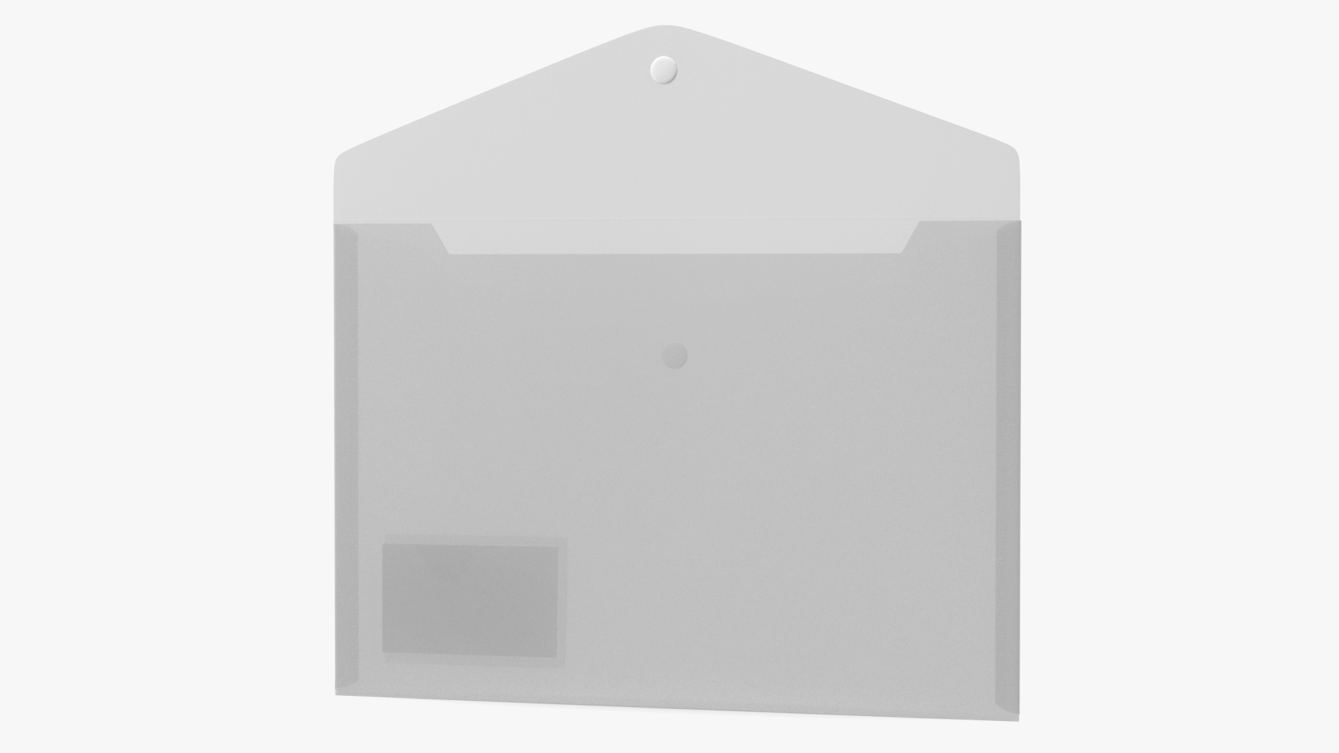 Clear Plastic Document Folder Open 3D model