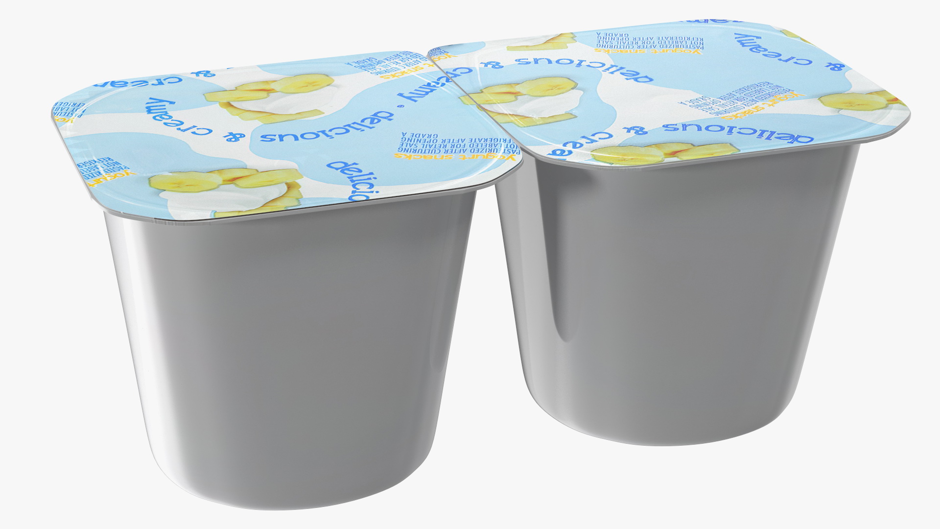 3D model Packaging Gerber Banana Yogurt