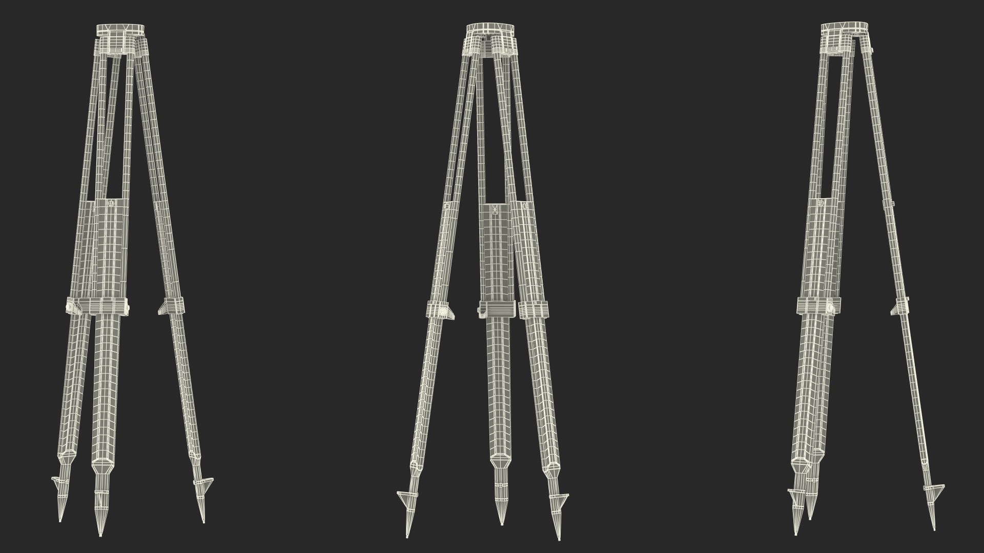 3D model Geodetic Tripod