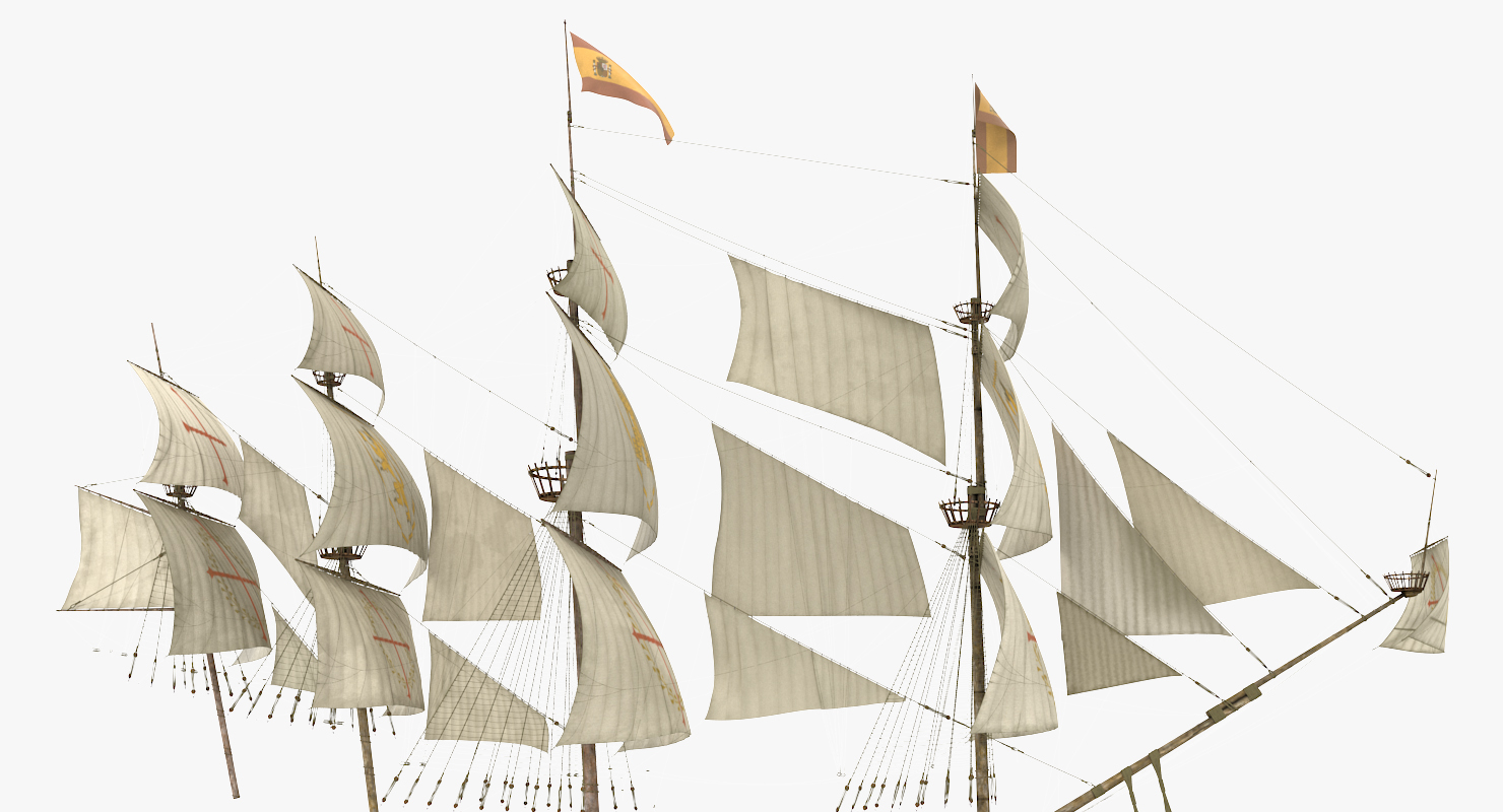 3D model Sail Ship Masts