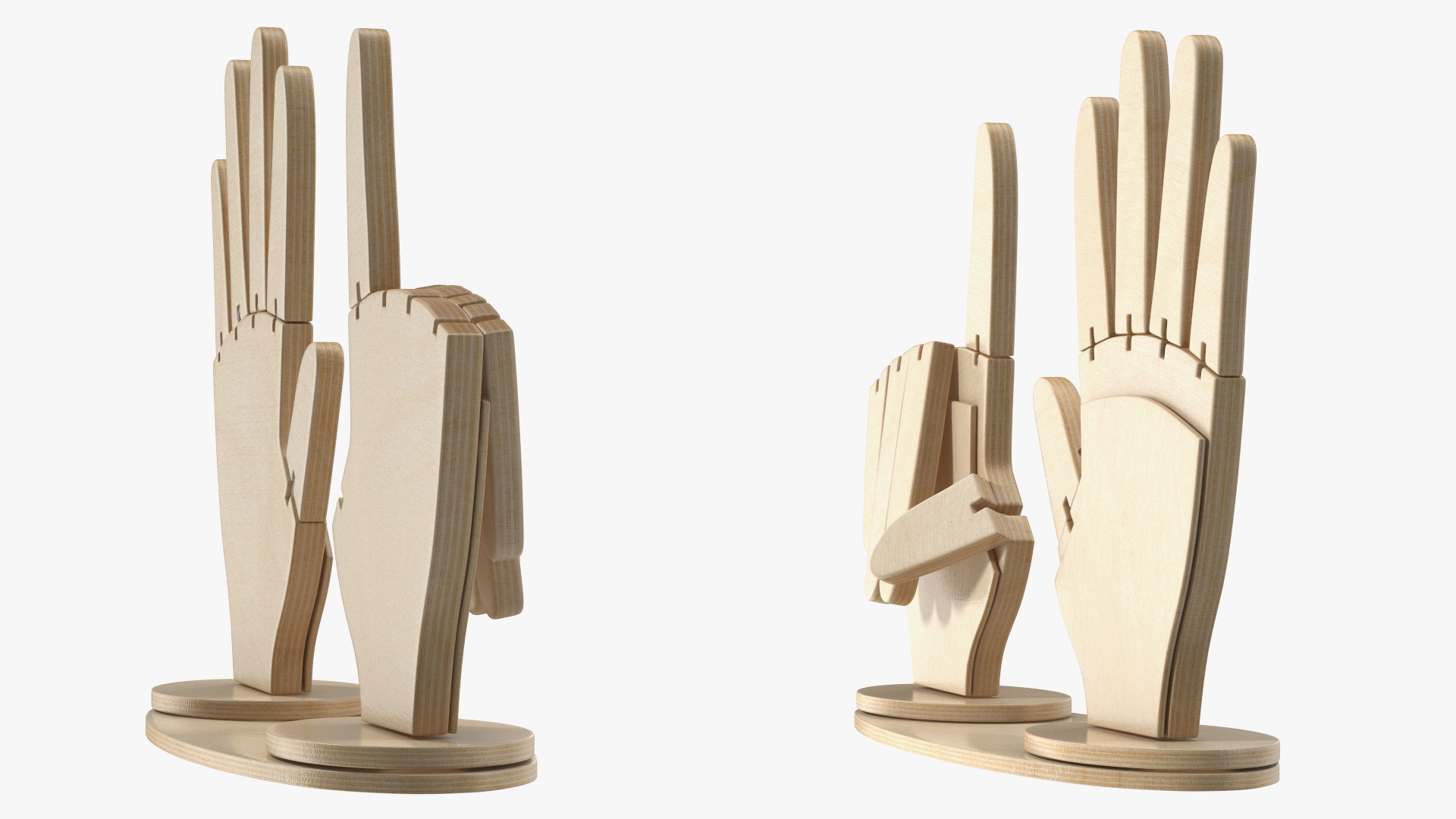 3D model Counting Hands Index Finger Up