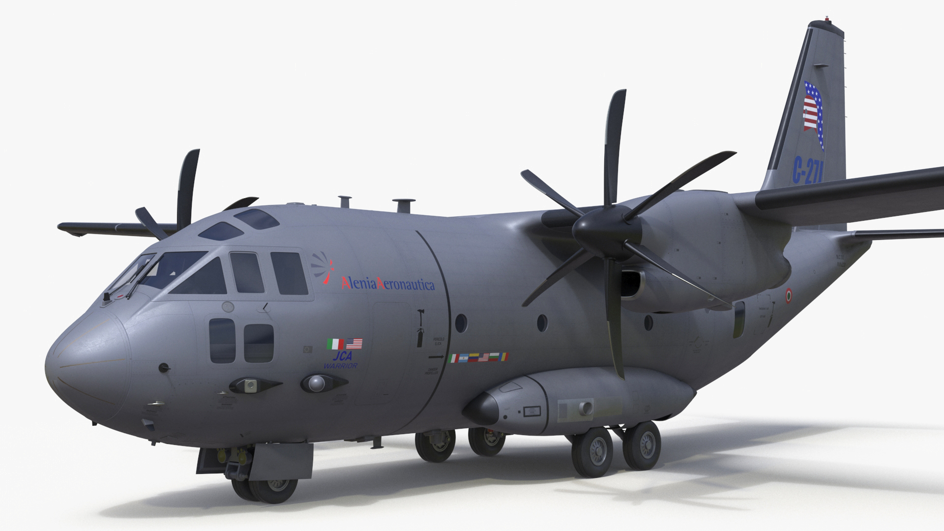 3D Alenia C-27J Spartan Italian model