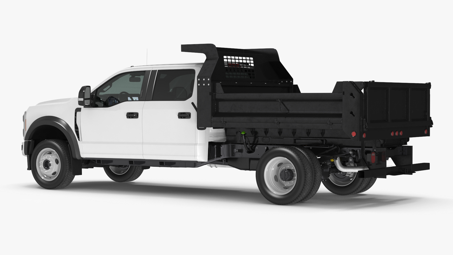 3D Pickup Truck Black Dump model