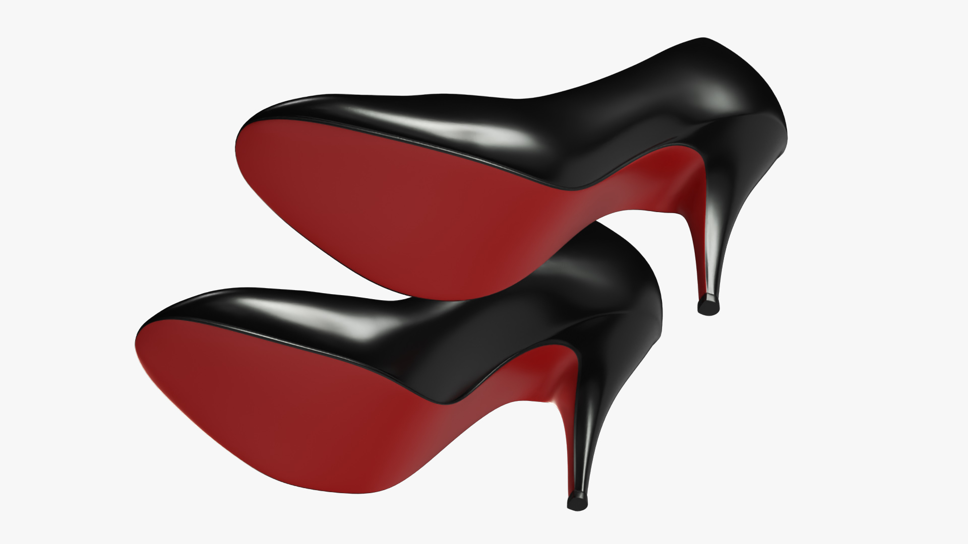 Glamorous High-Heeled Shoes 3D