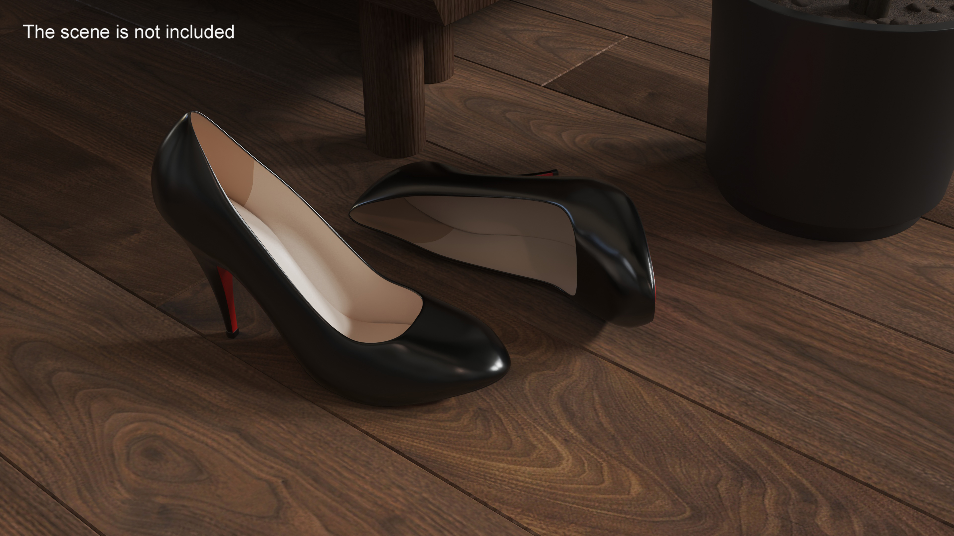 Glamorous High-Heeled Shoes 3D