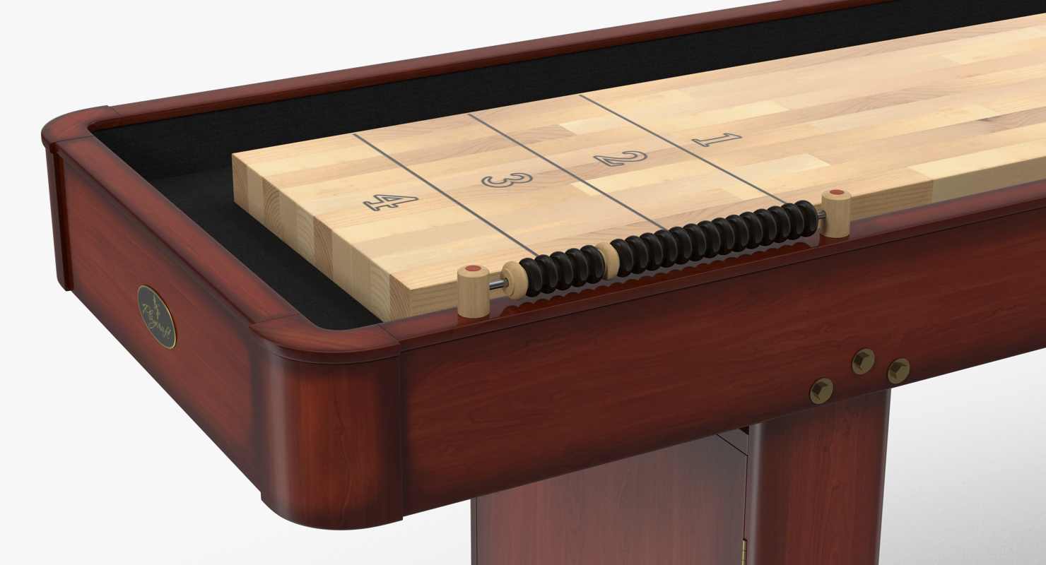 3D Shuffleboard Table model