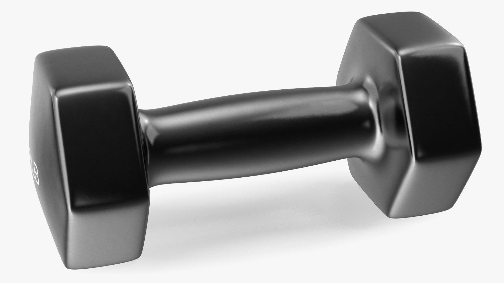 3D Hand Weight Dumbbell Vinyl Coated model