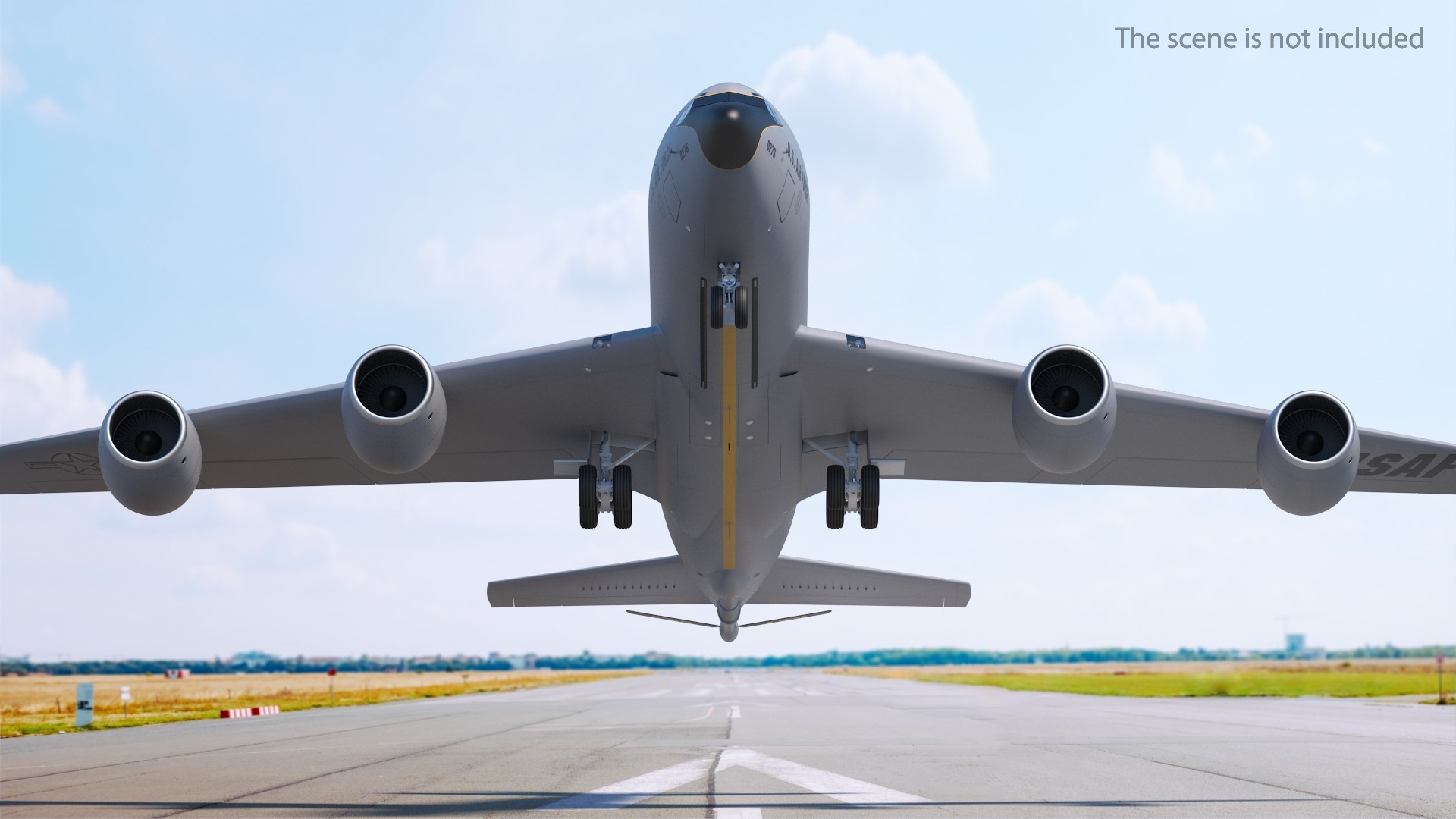 3D Boeing KC 135 Stratotanker Rigged model