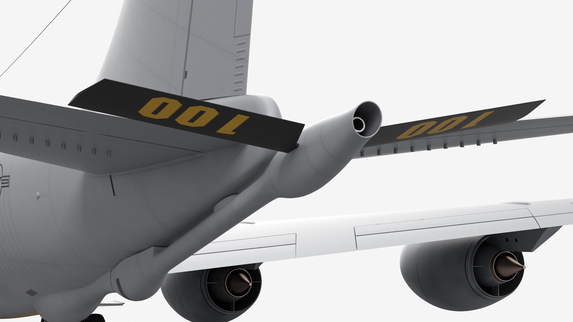 3D Boeing KC 135 Stratotanker Rigged model