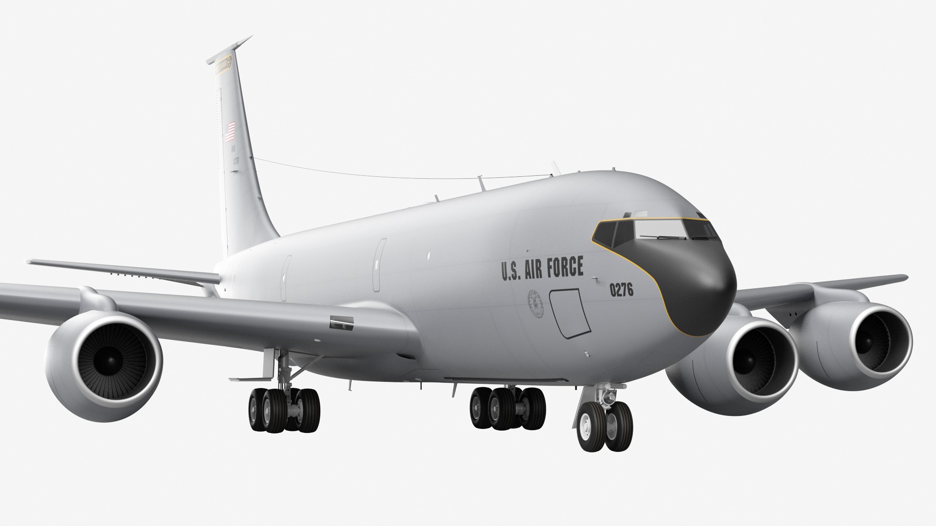 3D Boeing KC 135 Stratotanker Rigged model