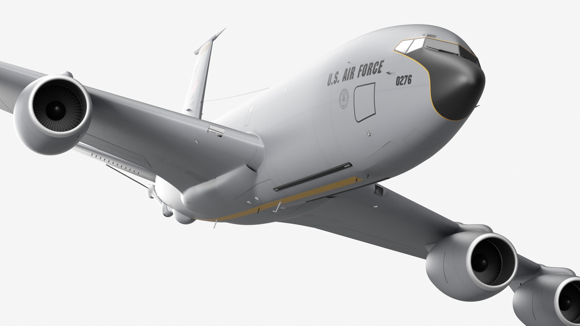 3D Boeing KC 135 Stratotanker Rigged model