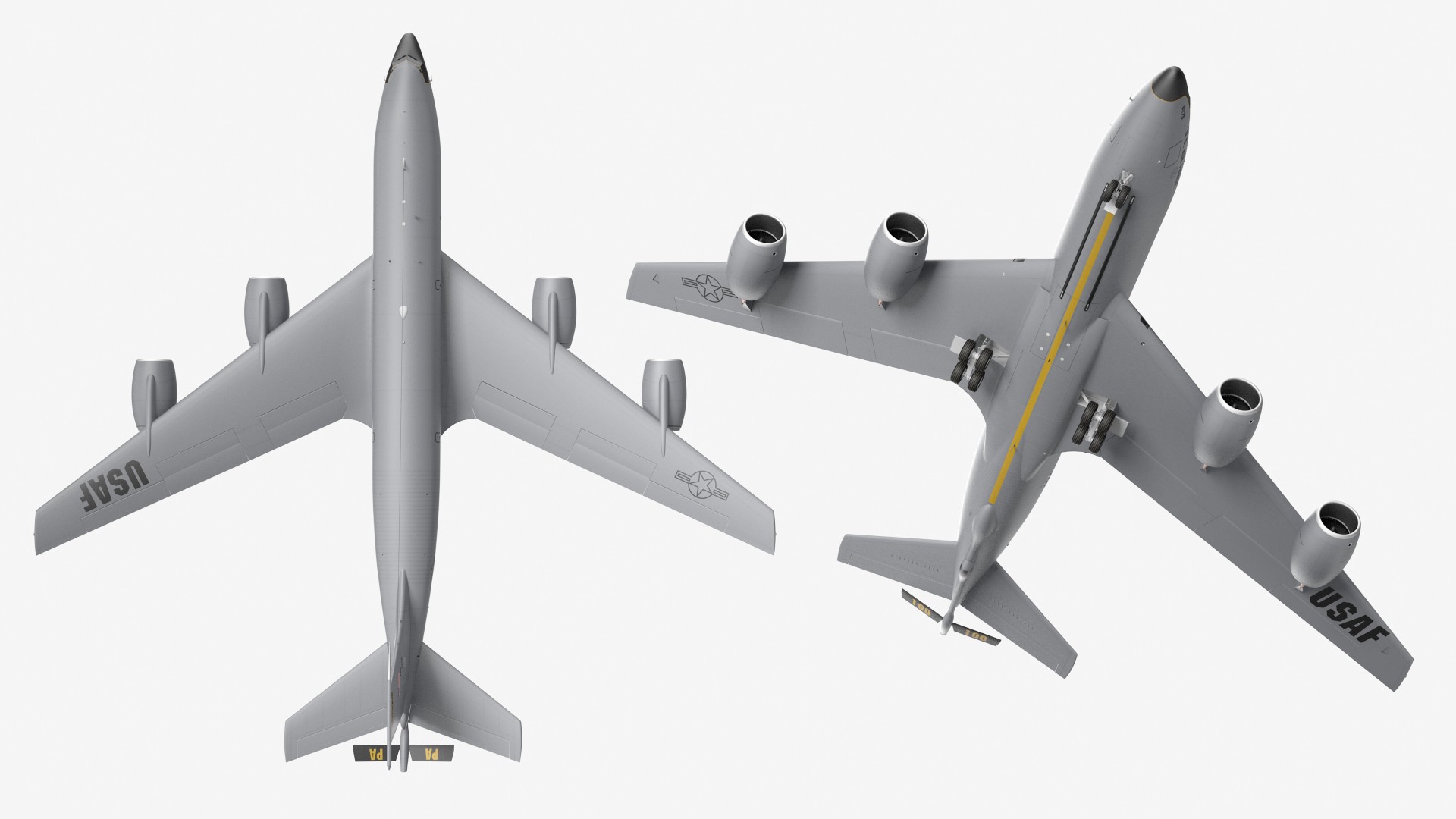 3D Boeing KC 135 Stratotanker Rigged model