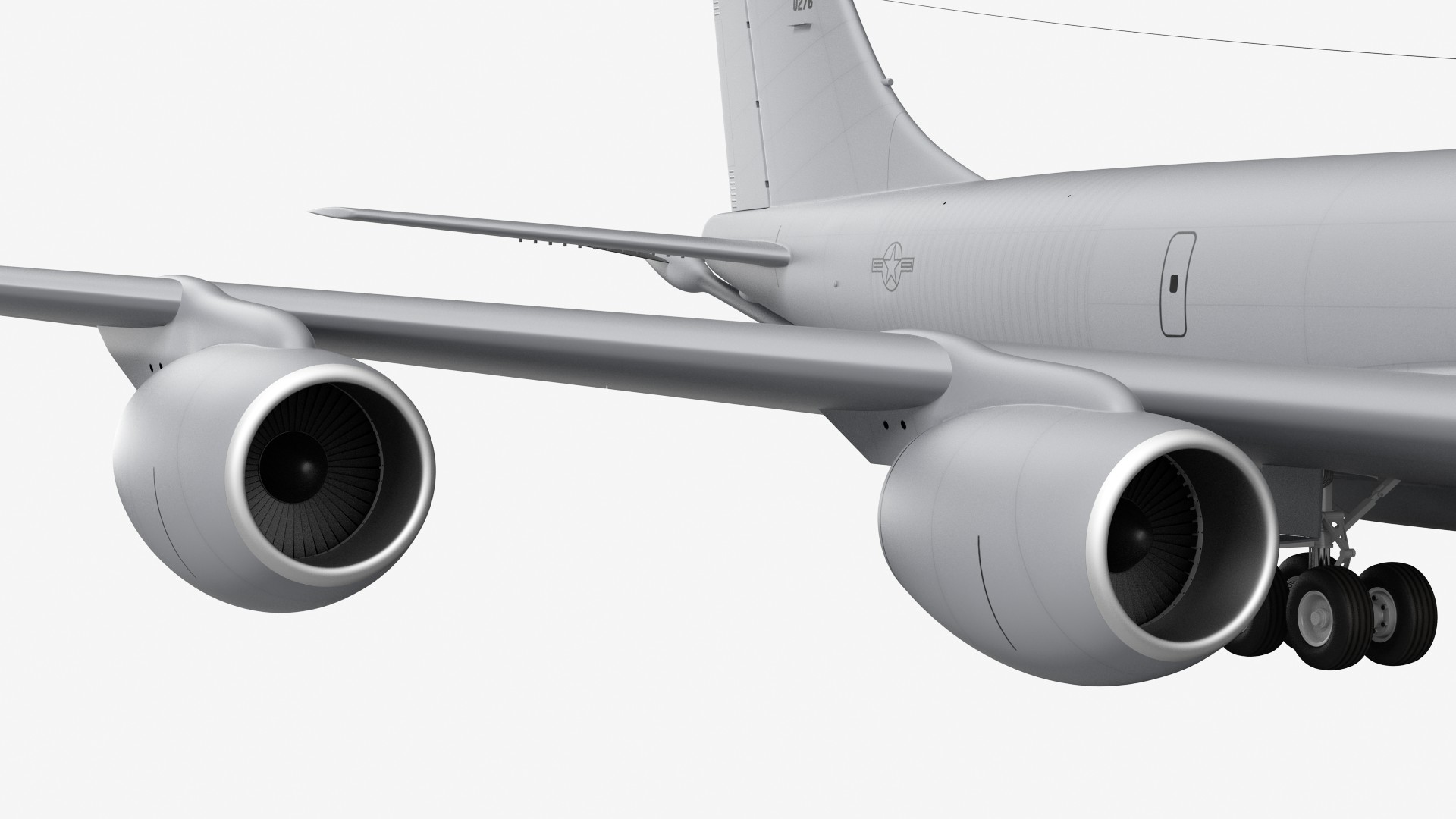 3D Boeing KC 135 Stratotanker Rigged model