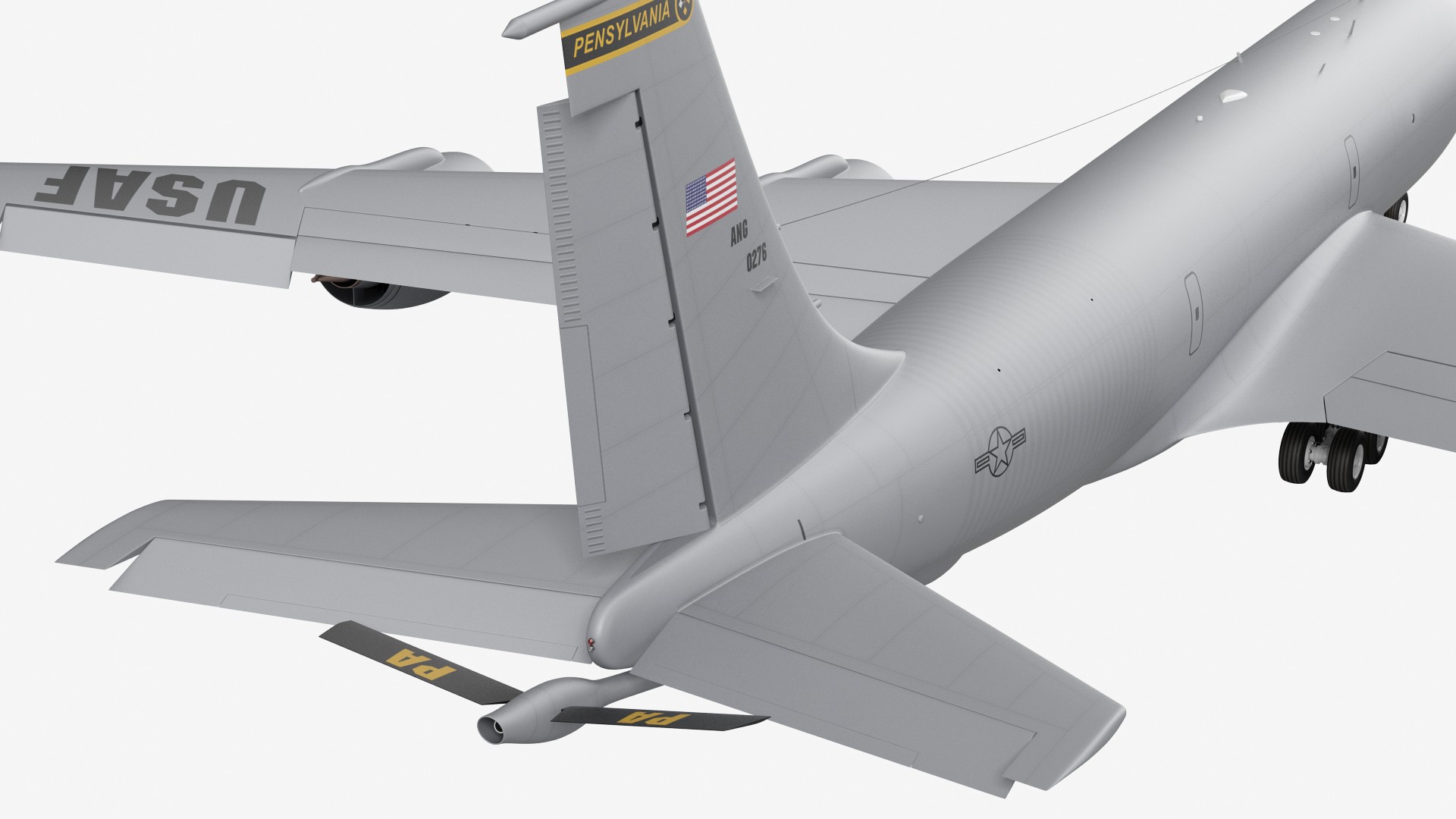 3D Boeing KC 135 Stratotanker Rigged model