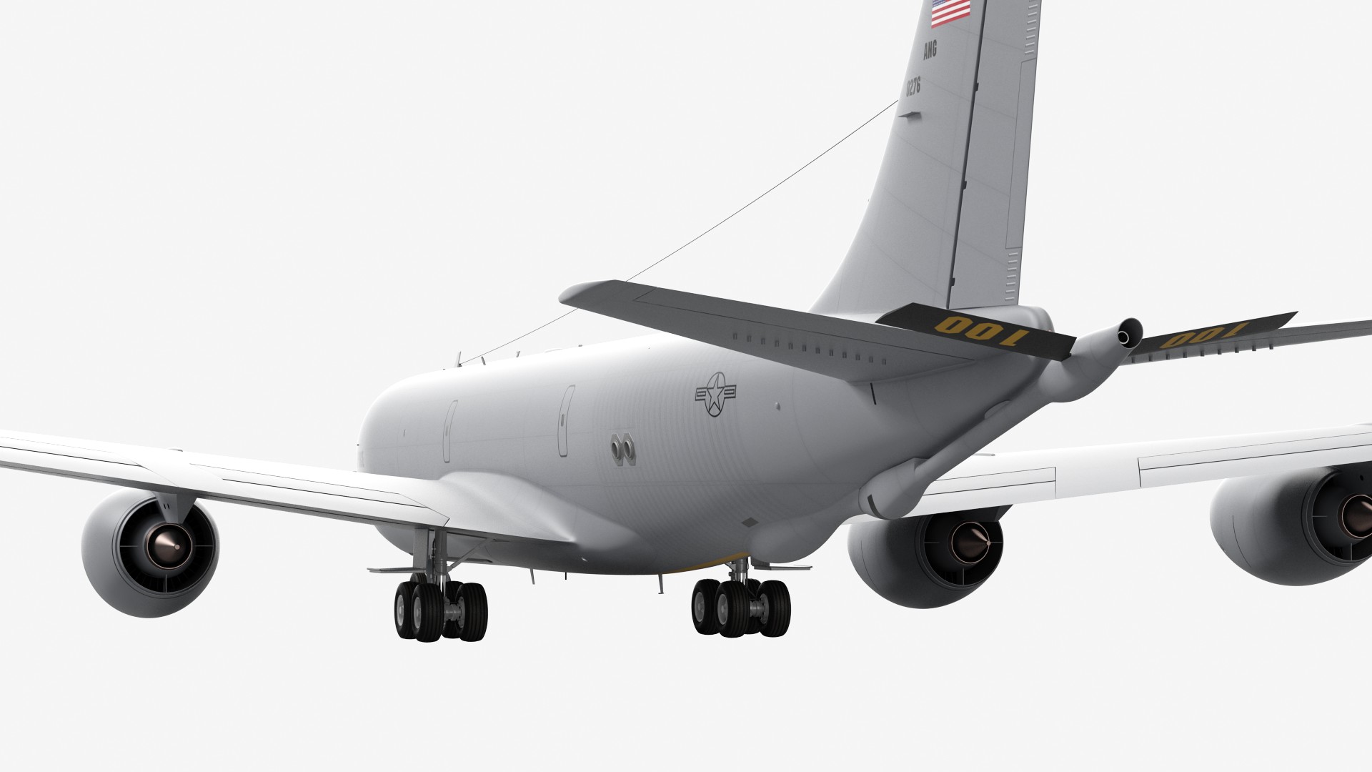 3D Boeing KC 135 Stratotanker Rigged model