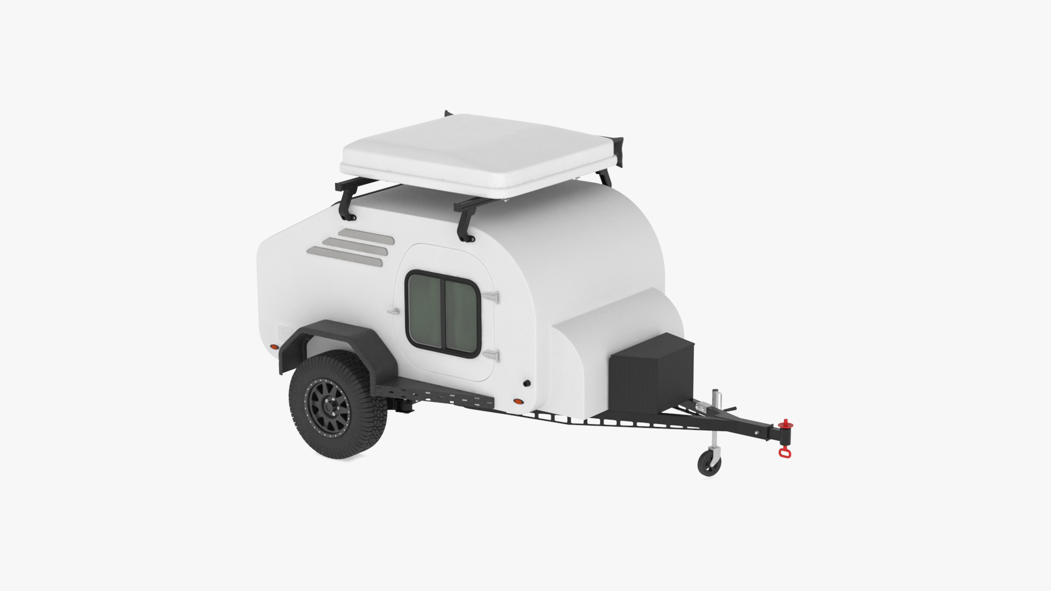 3D model Travel Trailer White