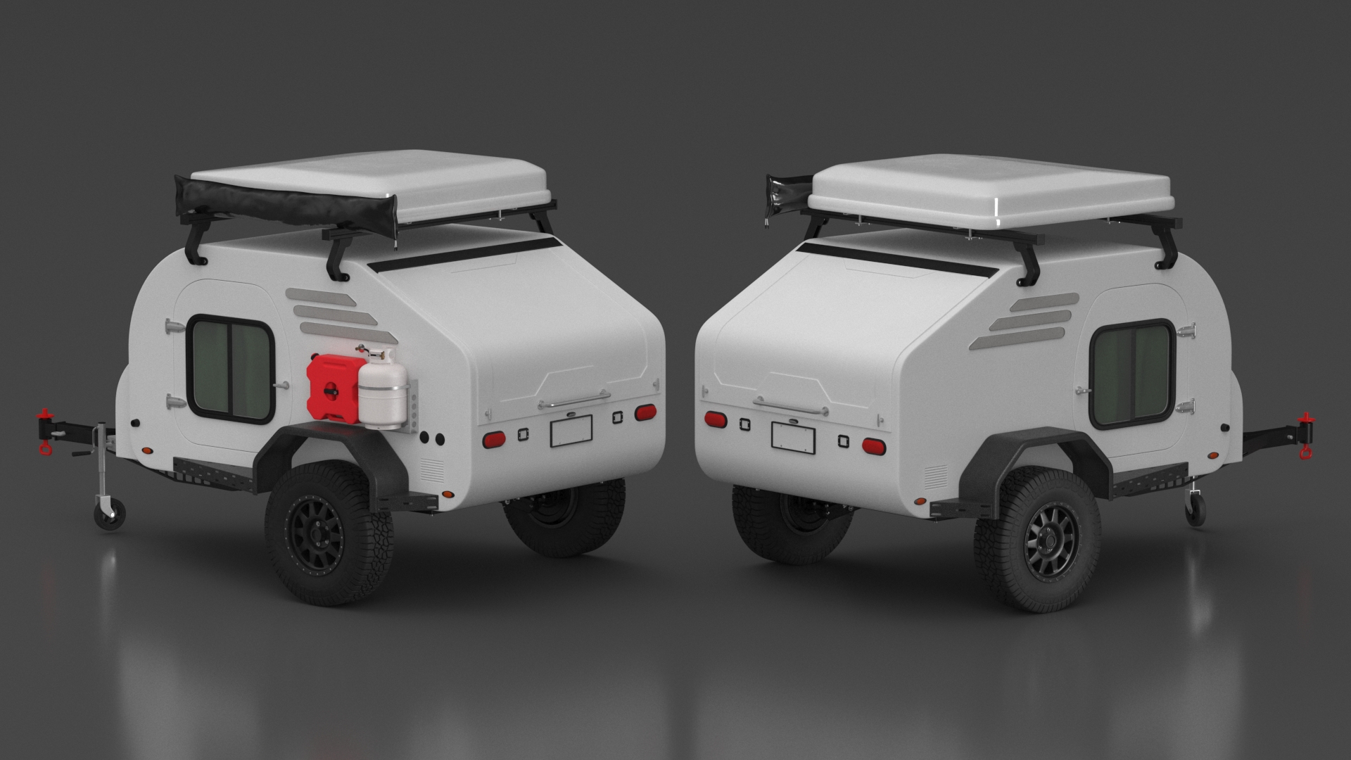 3D model Travel Trailer White