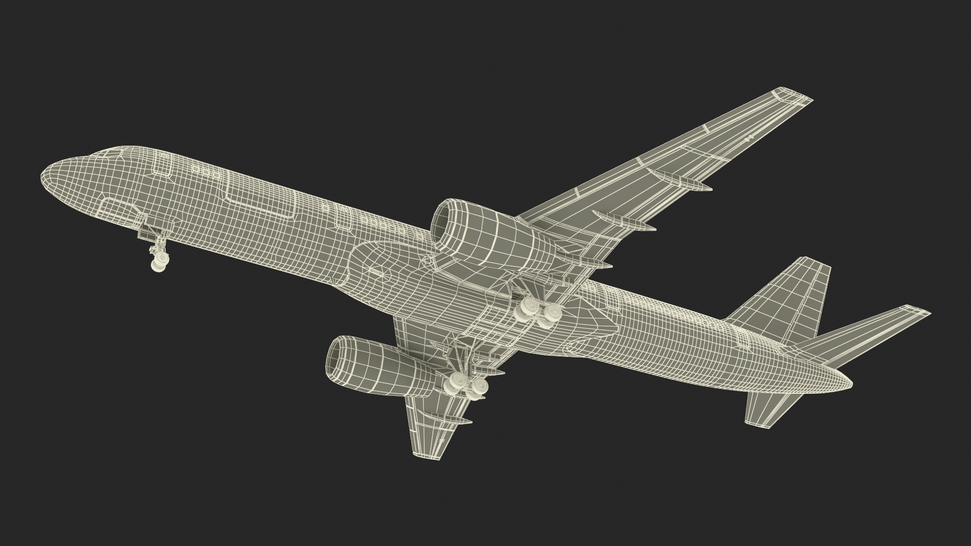 3D model Ethiopian Airlines Boeing 757 Aircraft Rigged