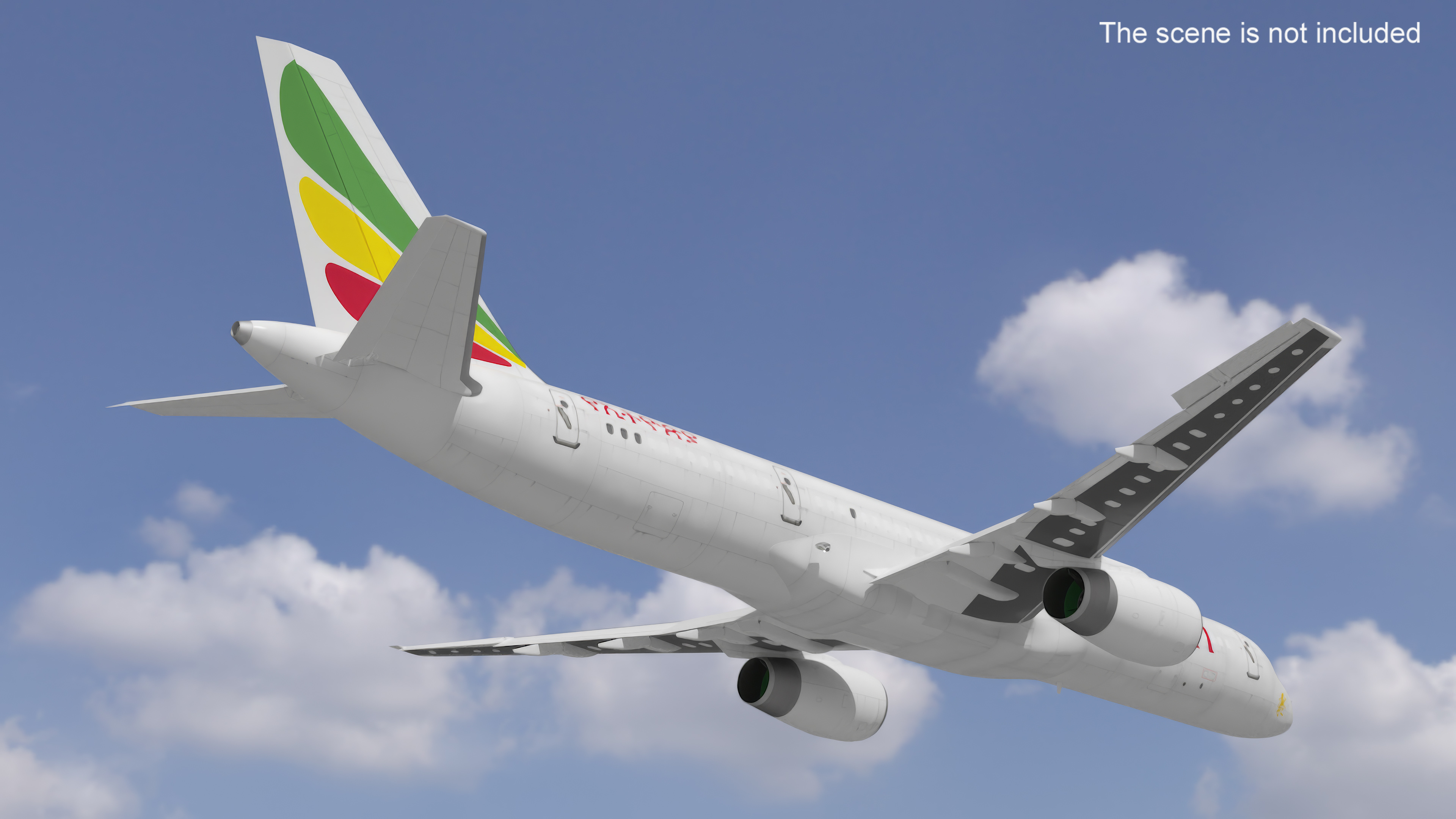 3D model Ethiopian Airlines Boeing 757 Aircraft Rigged