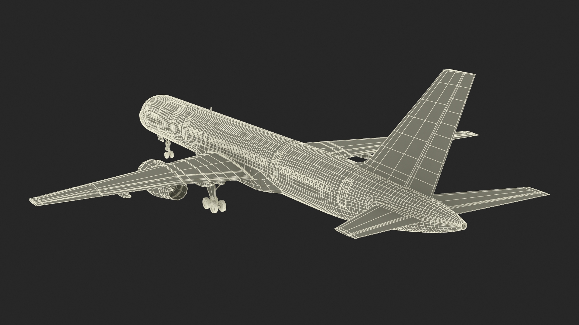 3D model Ethiopian Airlines Boeing 757 Aircraft Rigged