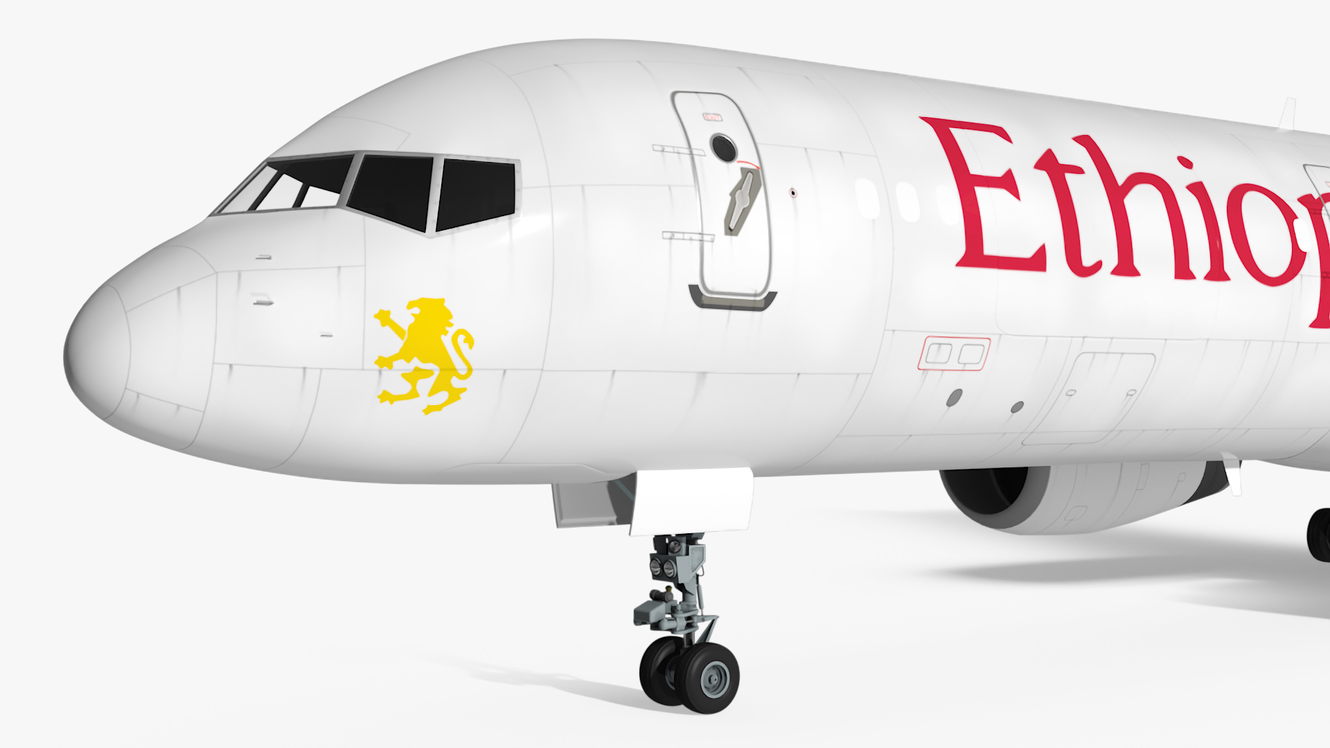 3D model Ethiopian Airlines Boeing 757 Aircraft Rigged