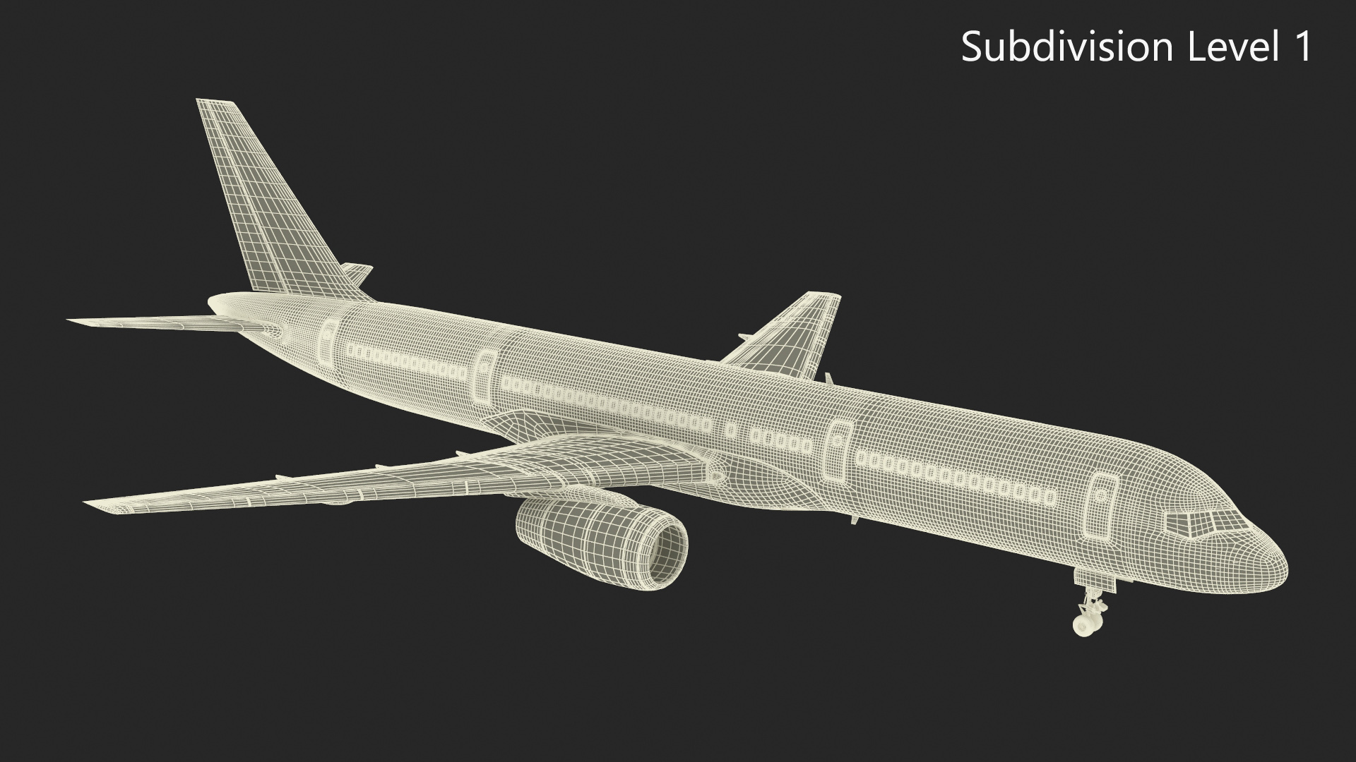 3D model Ethiopian Airlines Boeing 757 Aircraft Rigged