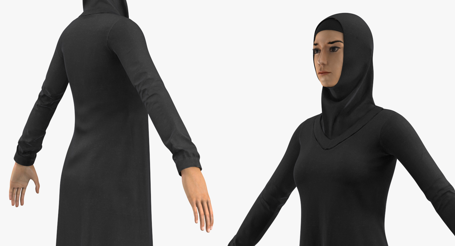 3D Arab Young Women